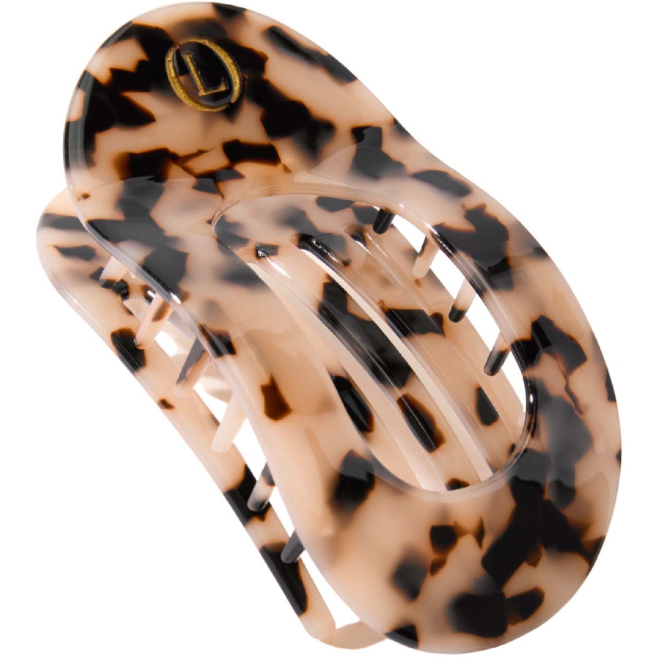 Lenoites Eco-Friendly Flat Hair Clip Nude Leopard