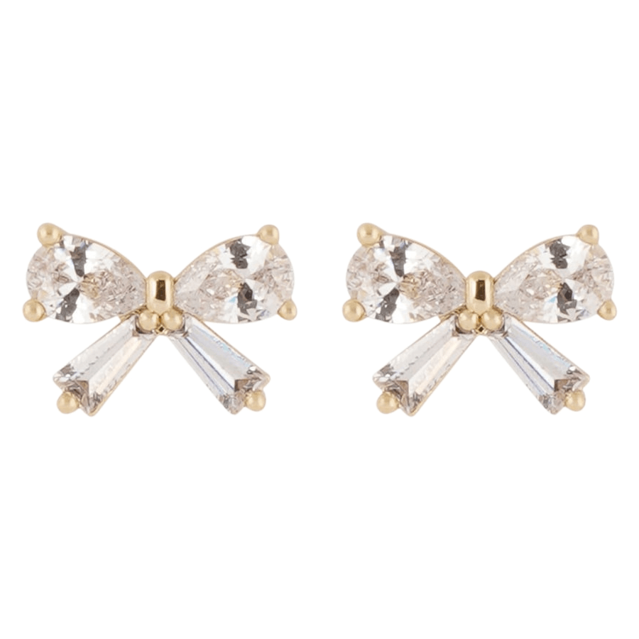 Snö of Sweden Eira Bow Ear Gold Clear Onesize