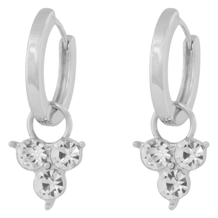 Snö of Sweden Eira Crystal Ring Ear Silver Clear Onesize