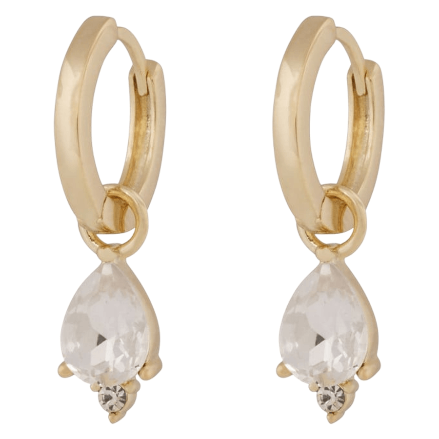 Snö of Sweden Eira Navette Ring Ear Gold Clear Onesize