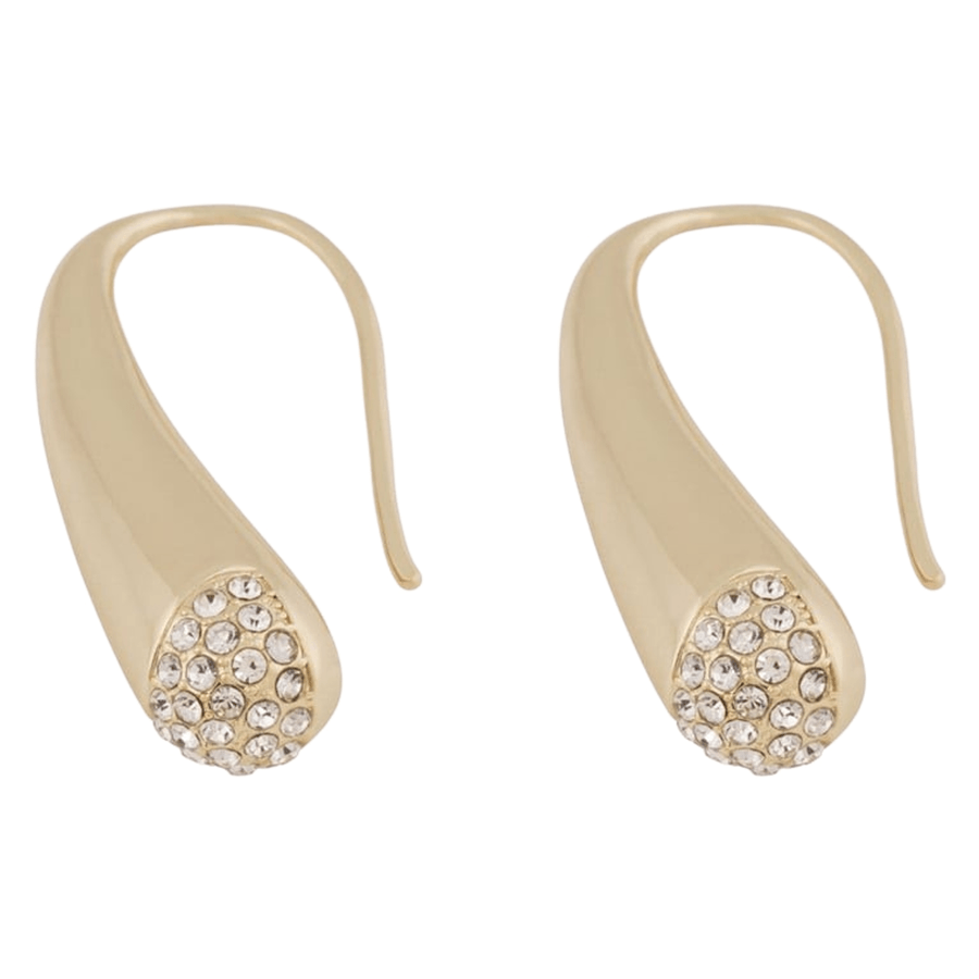 Snö of Sweden Veil Big Crystal Ear Gold Clear Onesize