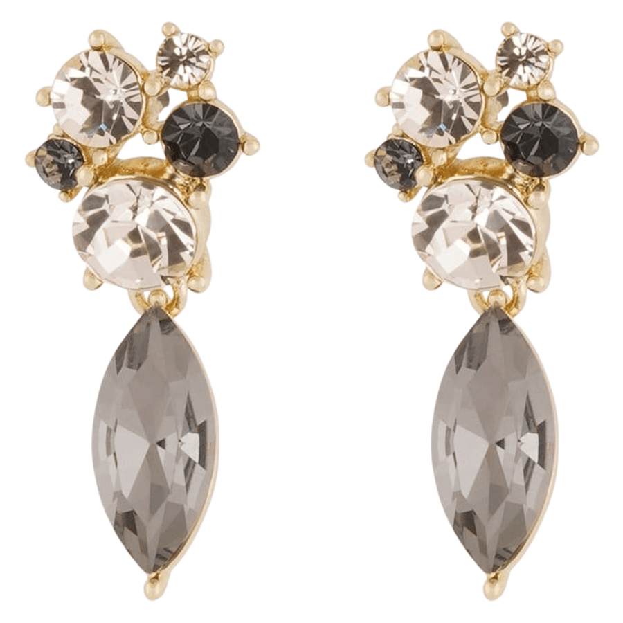 Snö Of Sweden Noctelle Pendant Ear Gold & Black Mix Onesize