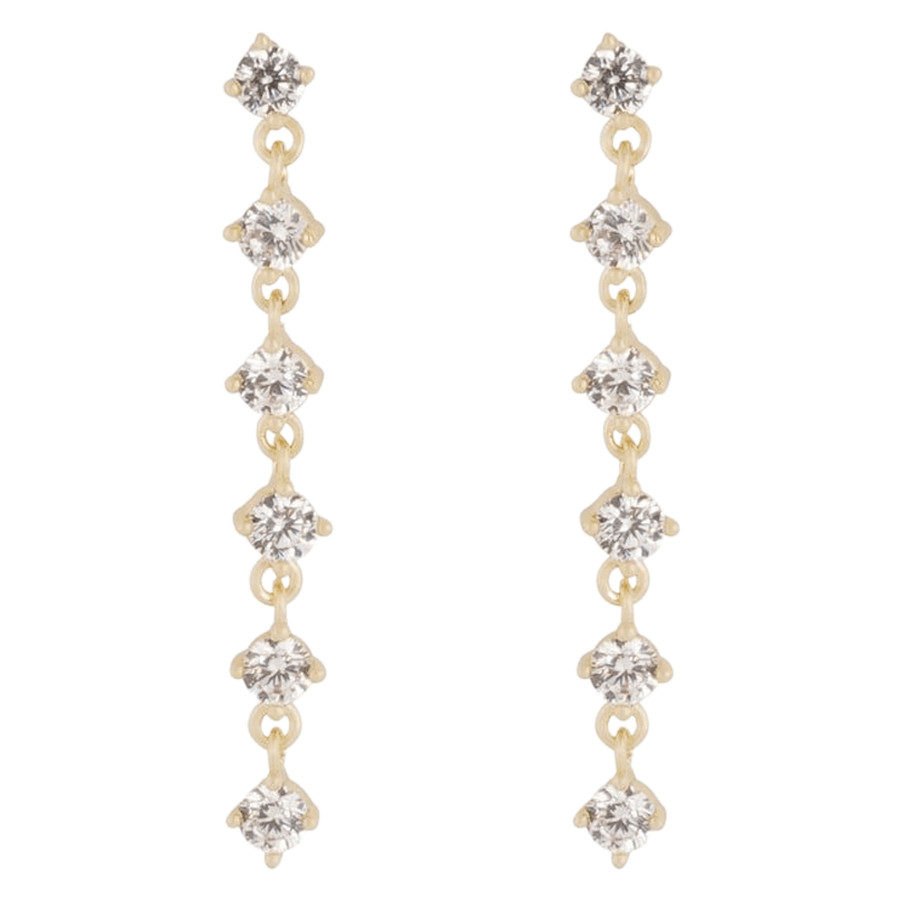 Snö Of Sweden Noctelle Long Crystal Ear Gold Clear Onesize