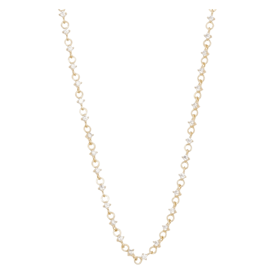 Snö Of Sweden Noctelle Crystal Neck 42 Gold Clear 42cm