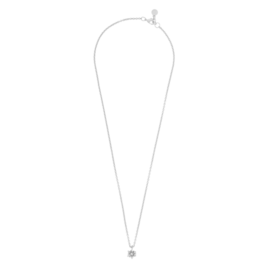 Snö Of Sweden Noctelle Small Pendant Neck 45 Silver Clear 45cm