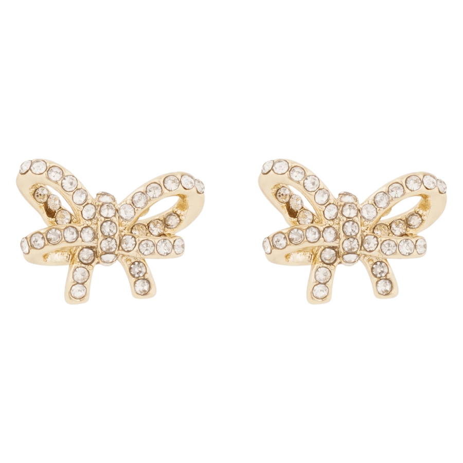 Snö Of Sweden Ribbon Small Crystal Ear Gold Clear Onesize