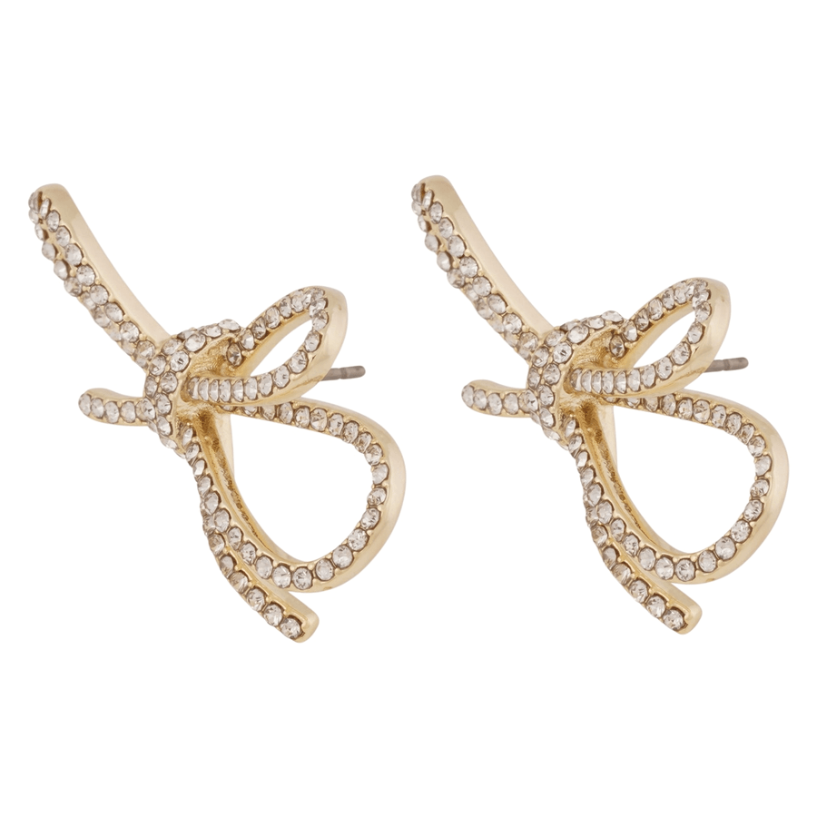 Snö Of Sweden Ribbon Crystal Ear Gold Clear Onesize