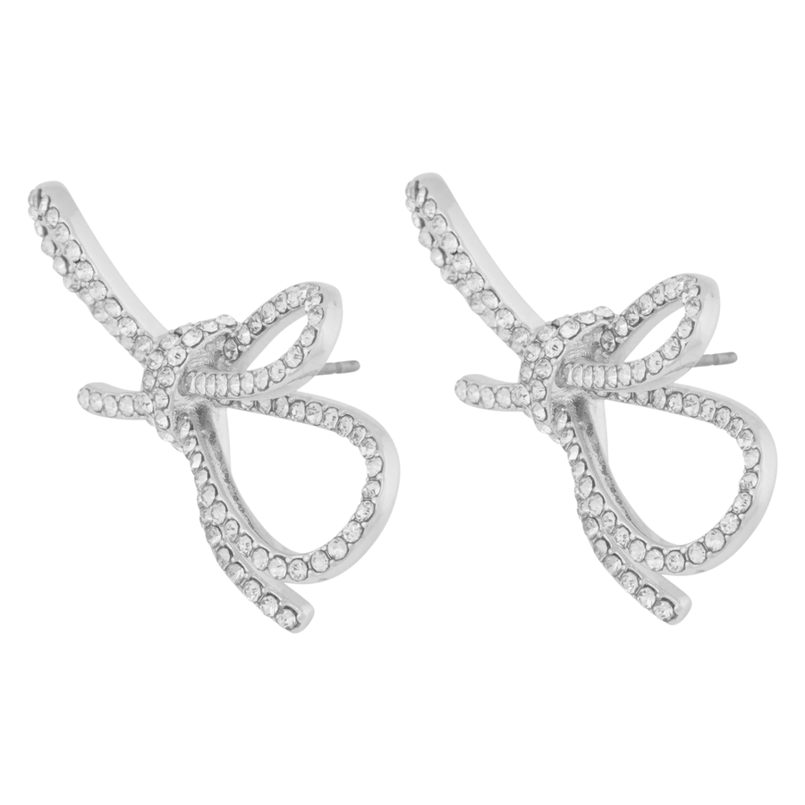 Snö Of Sweden Ribbon Crystal Ear Silver Clear Onesize