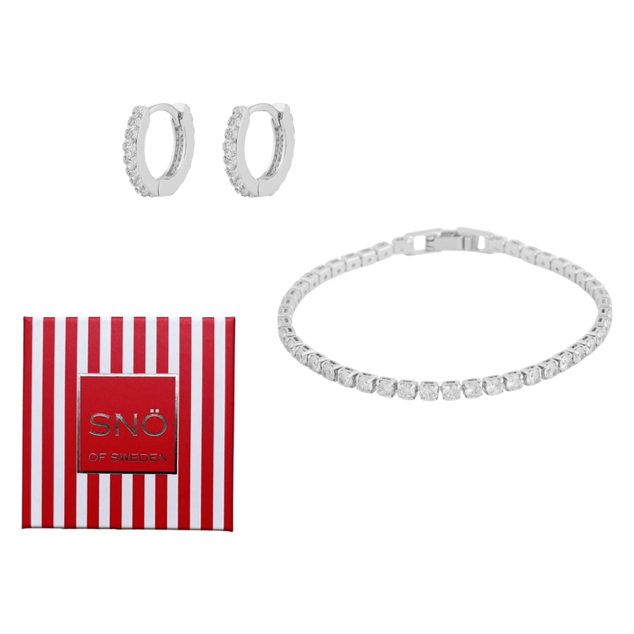 Snö Of Sweden Carol Set 9 Silver Clear Onesize