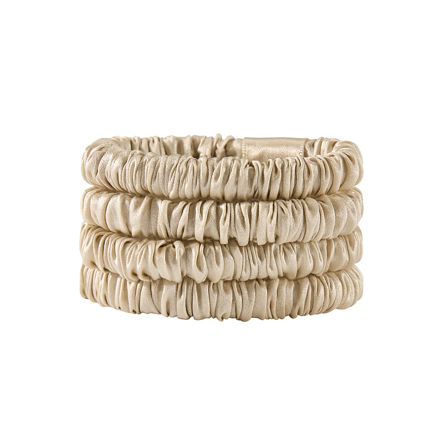 Mulberry Silk Skinny Scrunchie Beige