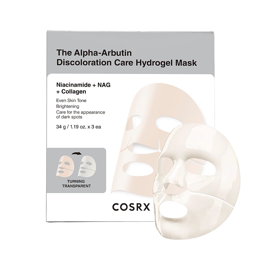 The Alpha-Arbutin Discoloration Care Hydrogel Mask 3 pcs