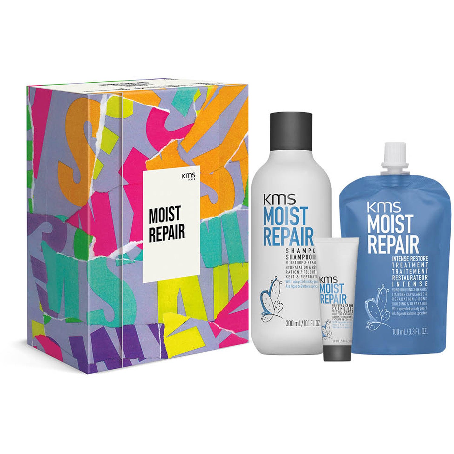 KMS Moisture Trio 300 ml + 100 ml + 75 ml - 475 ml