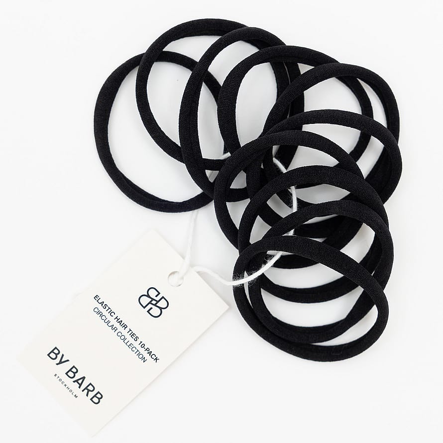 Circular Collection Hair Tie Black