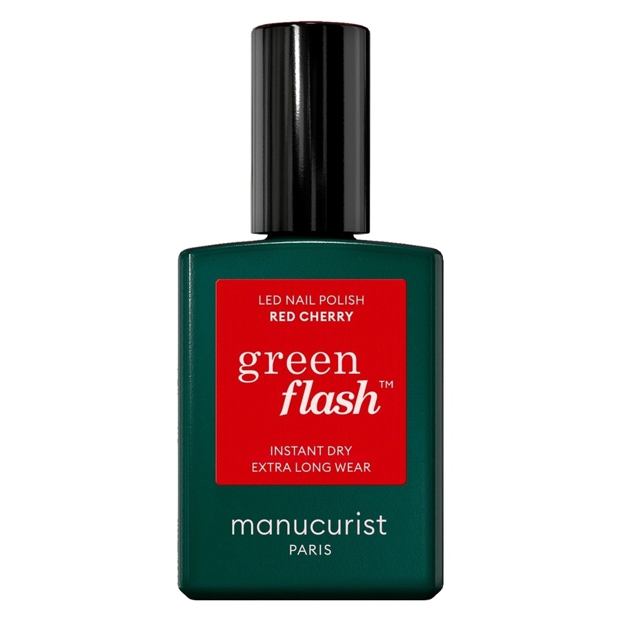 Manucurist Green Flash Led Nail Polish Cherry Red 15ml