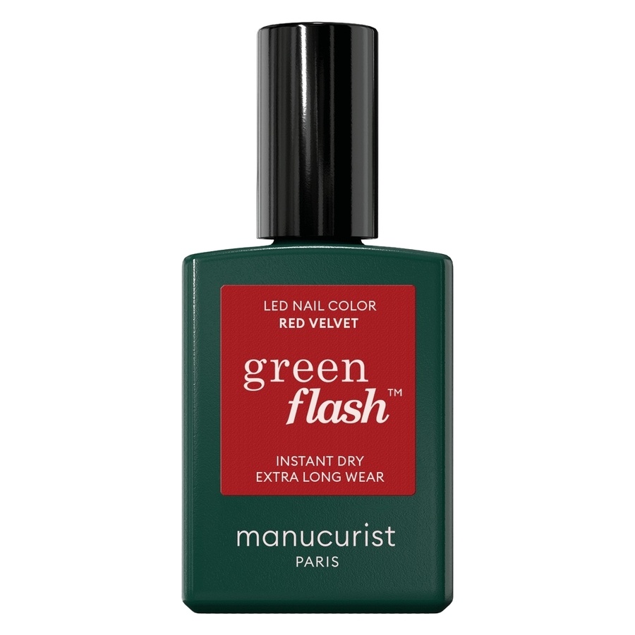 Manucurist Green Flash Led Nail Polish Velvet Red 15ml