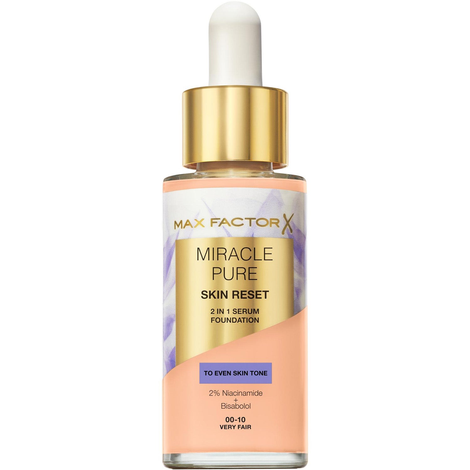 Max Factor Miracle Pure Skin Reset 2 In 1 Serum Foundation 10 Very Fair - 30 ml