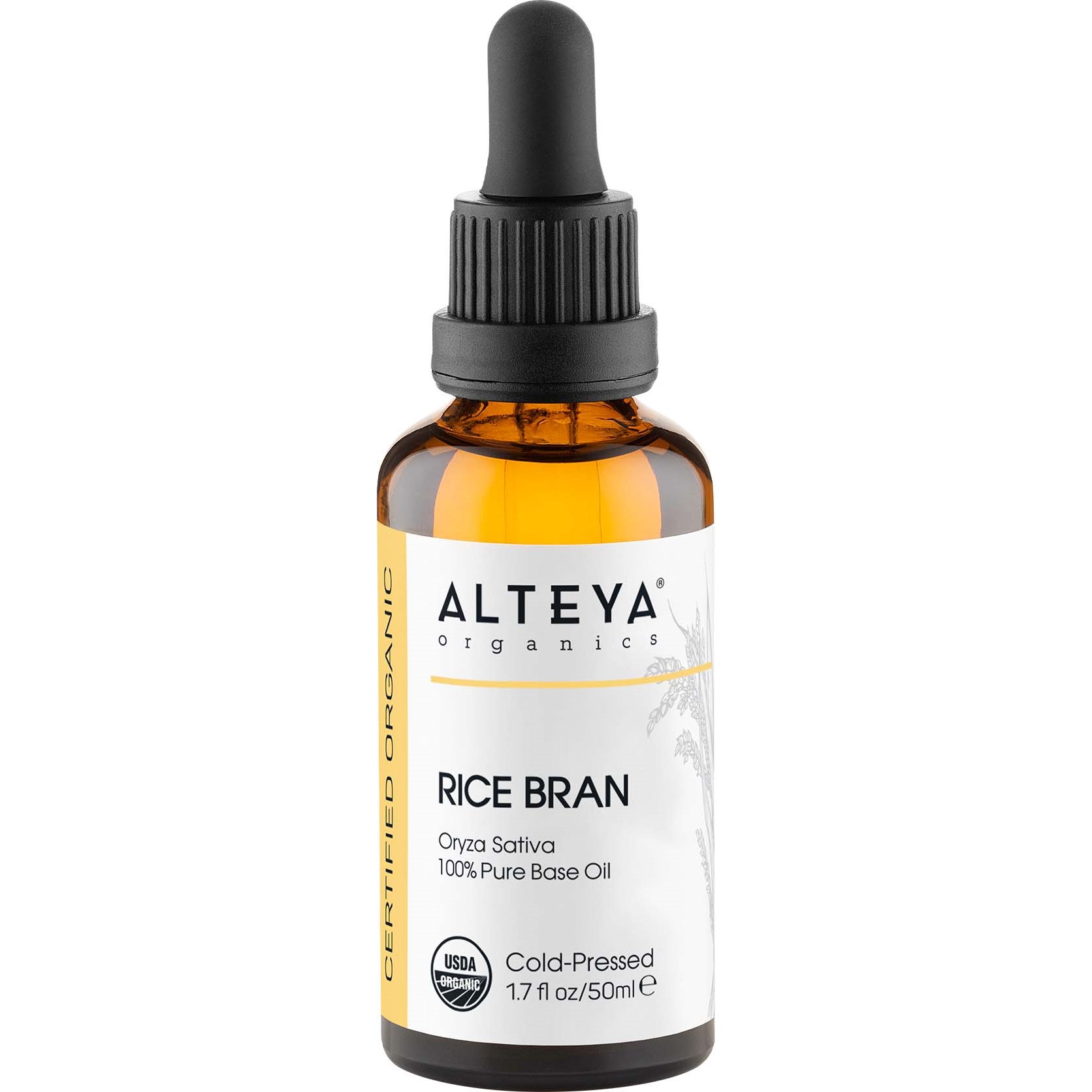 Alteya Organics Cold-Pressed Rice Bran Oil 50 ml