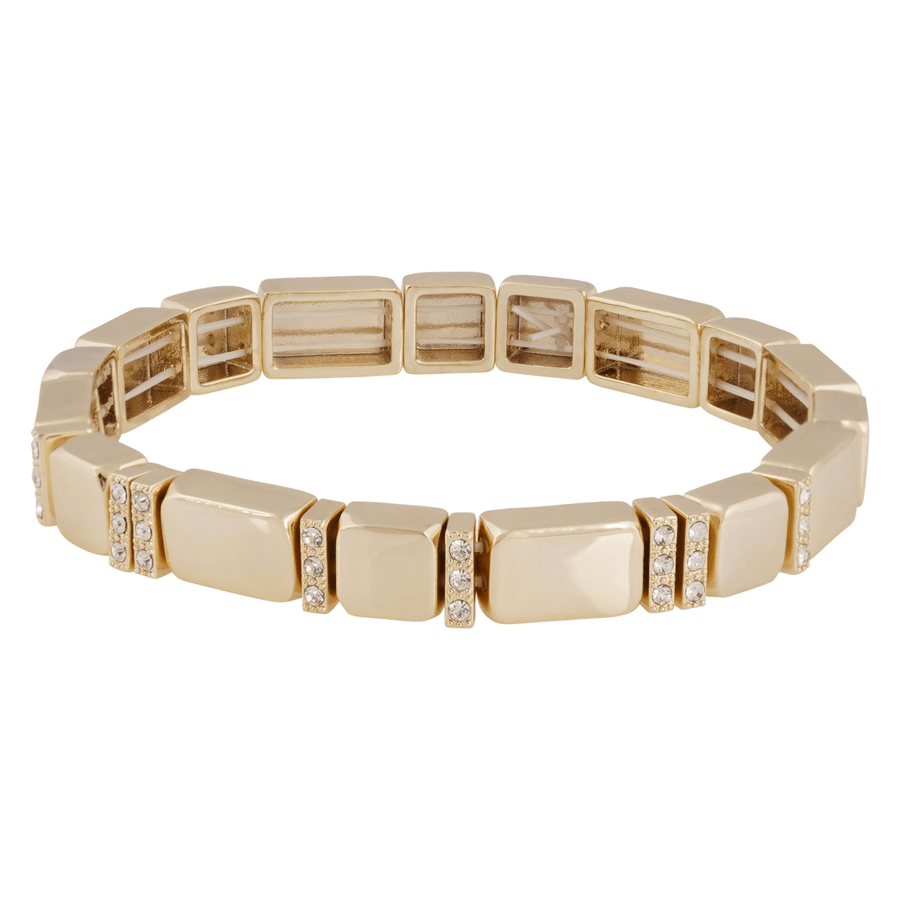 Snö Of Sweden Brick Elastic Line Crystal Brace Gold Onesize