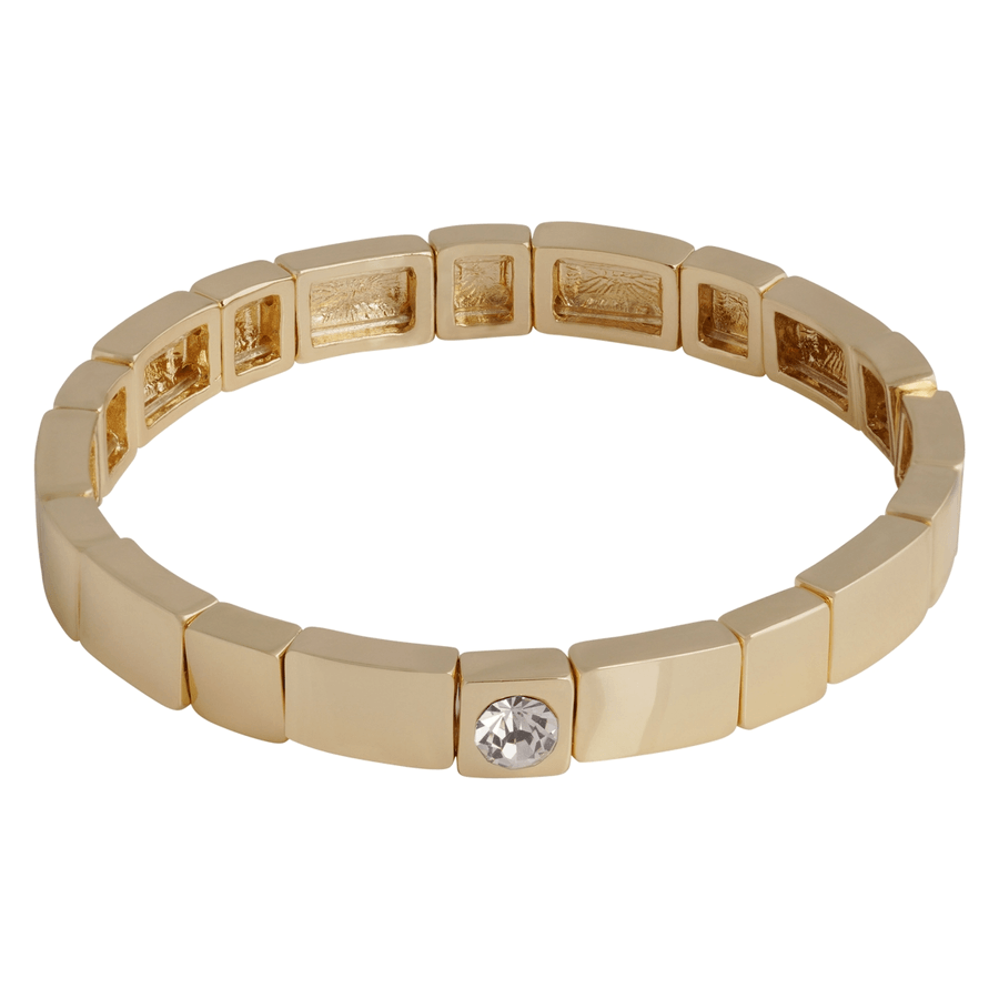 Snö Of Sweden Brick Elastic One Crystal Brace Gold Clear Onesize