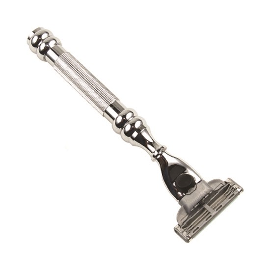 Parker Shaving 43M - Heavyweight Chrome Handle Mach 3 Compatible