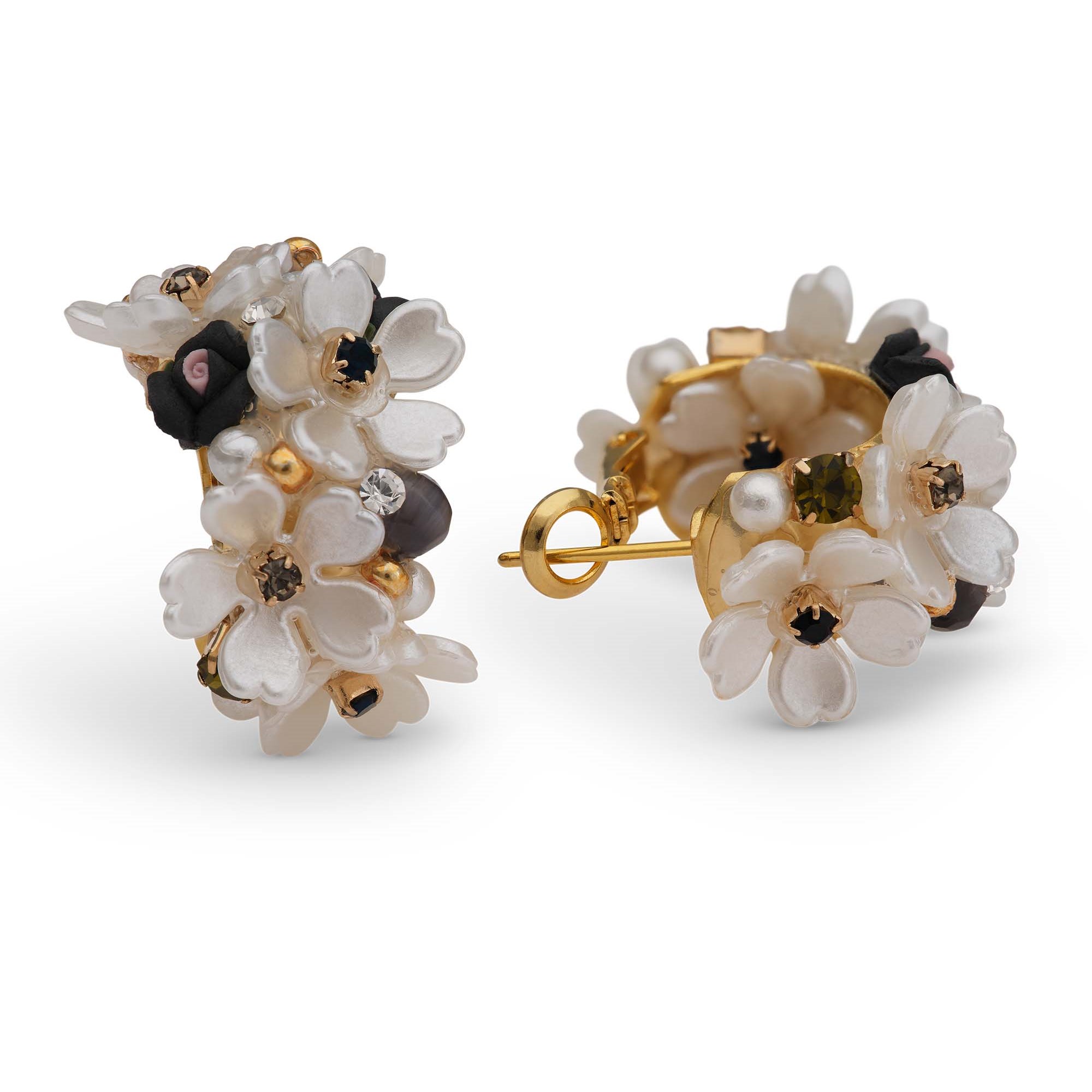 Lily and Rose Anastasia earrings Creme / nightfall