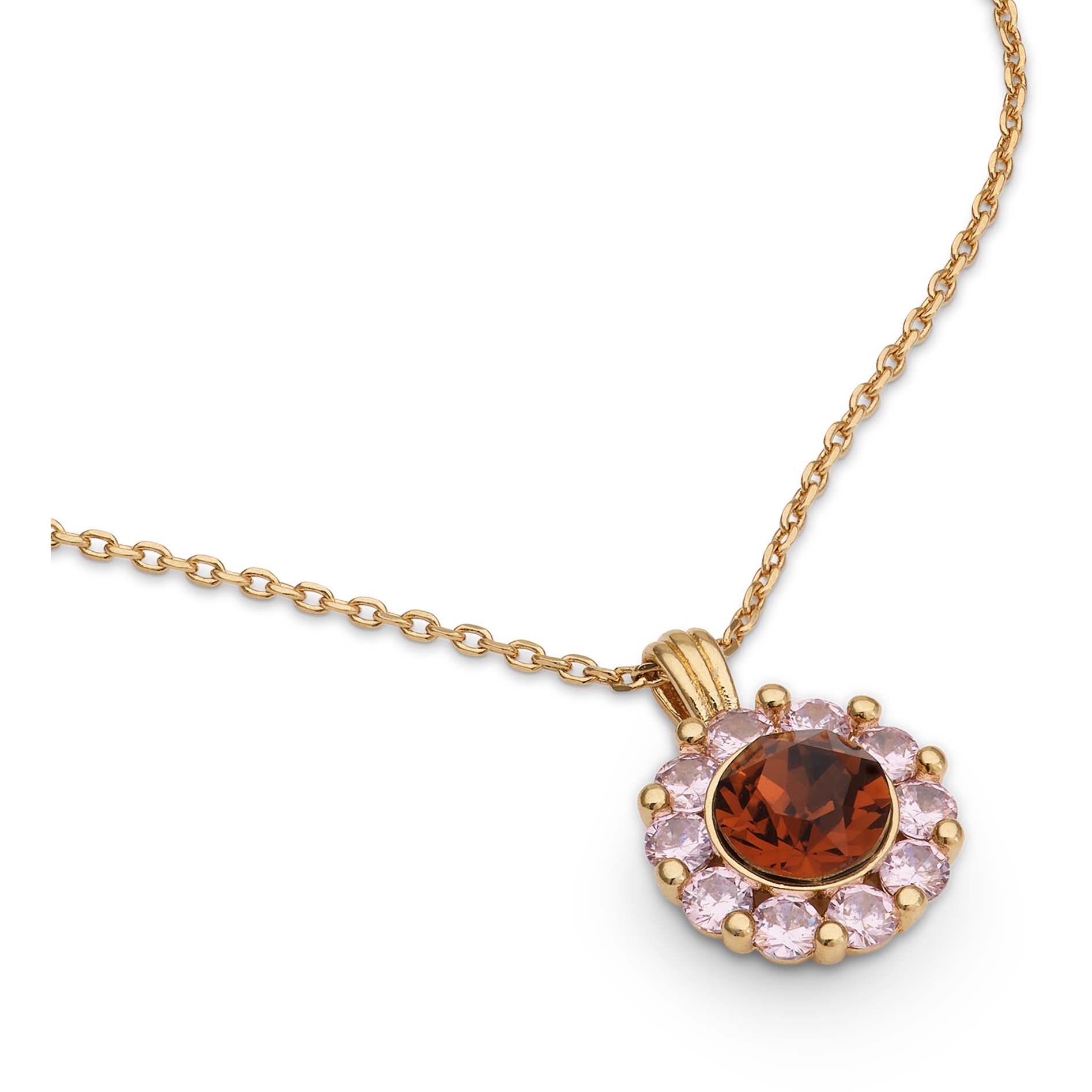 Lily and Rose New Miss Sofia necklace - Pink amber