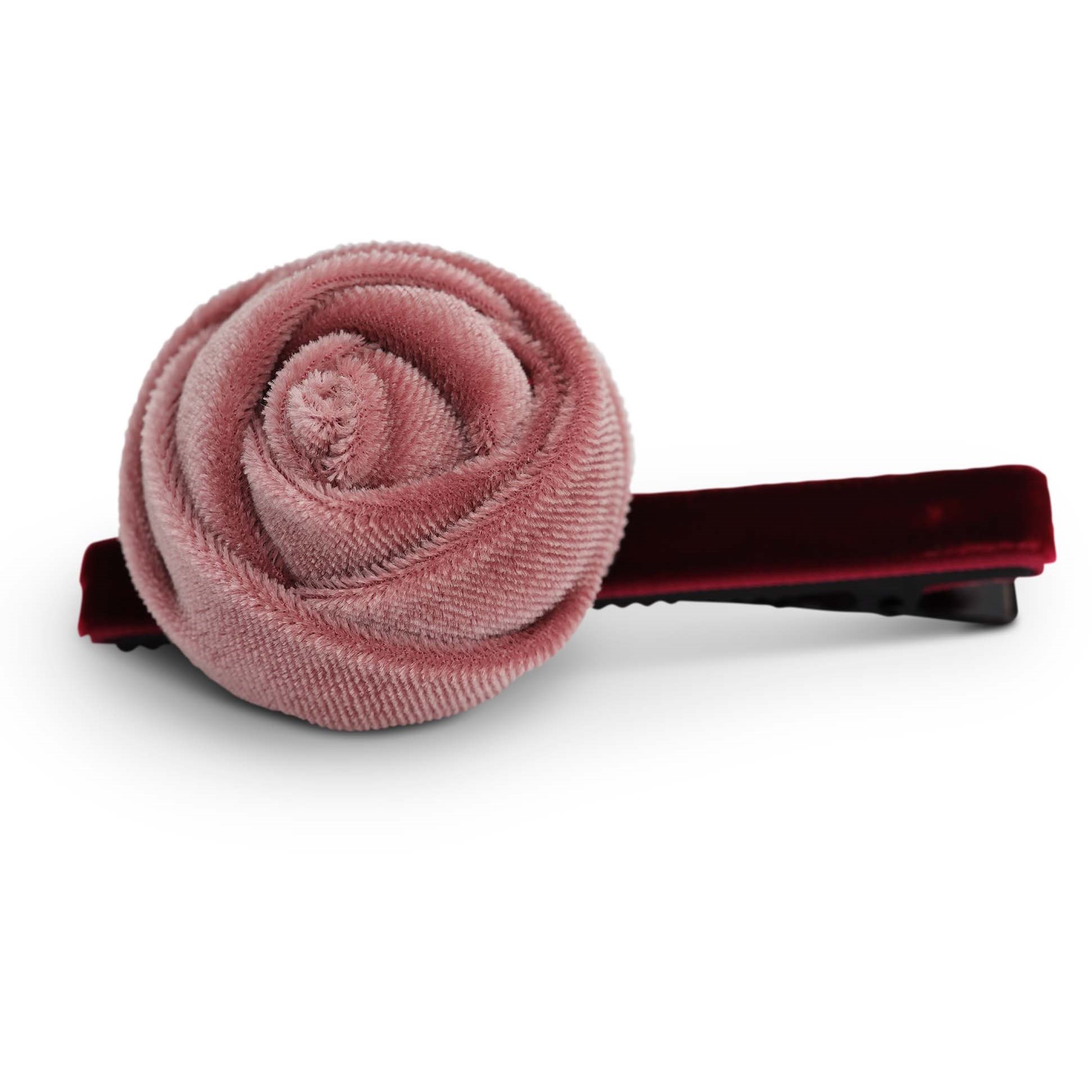 Lily and Rose Velvet rose hair pinn Pink / Amber