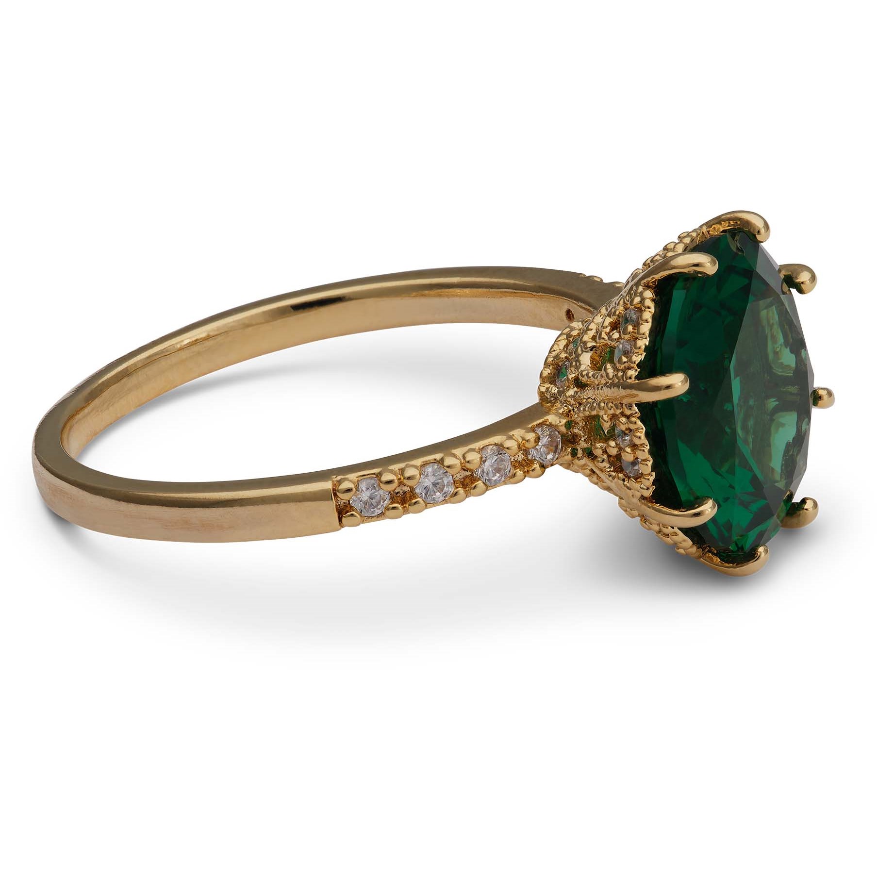 Lily and Rose Elenora ring - Emerald 16 mm