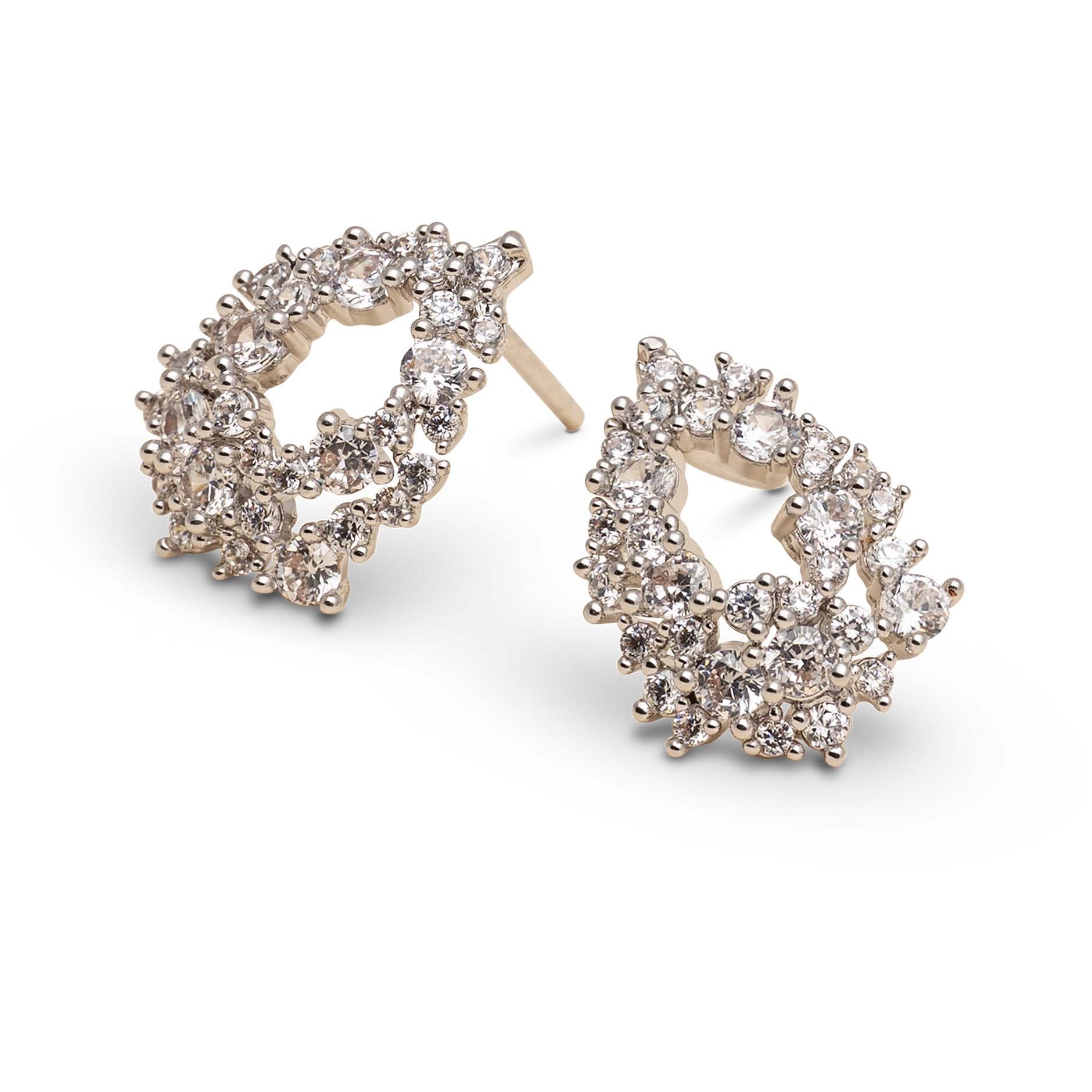 Lily and Rose Petite Miss Alice earrings Crystal Silver