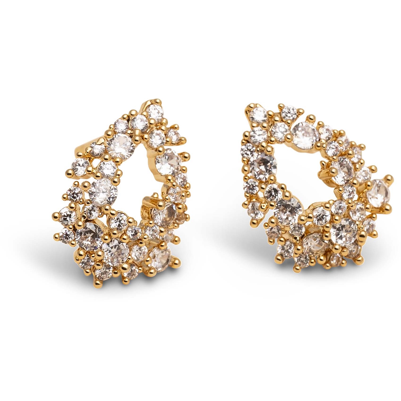 Lily and Rose Petite Miss Alice earrings Crystal Gold