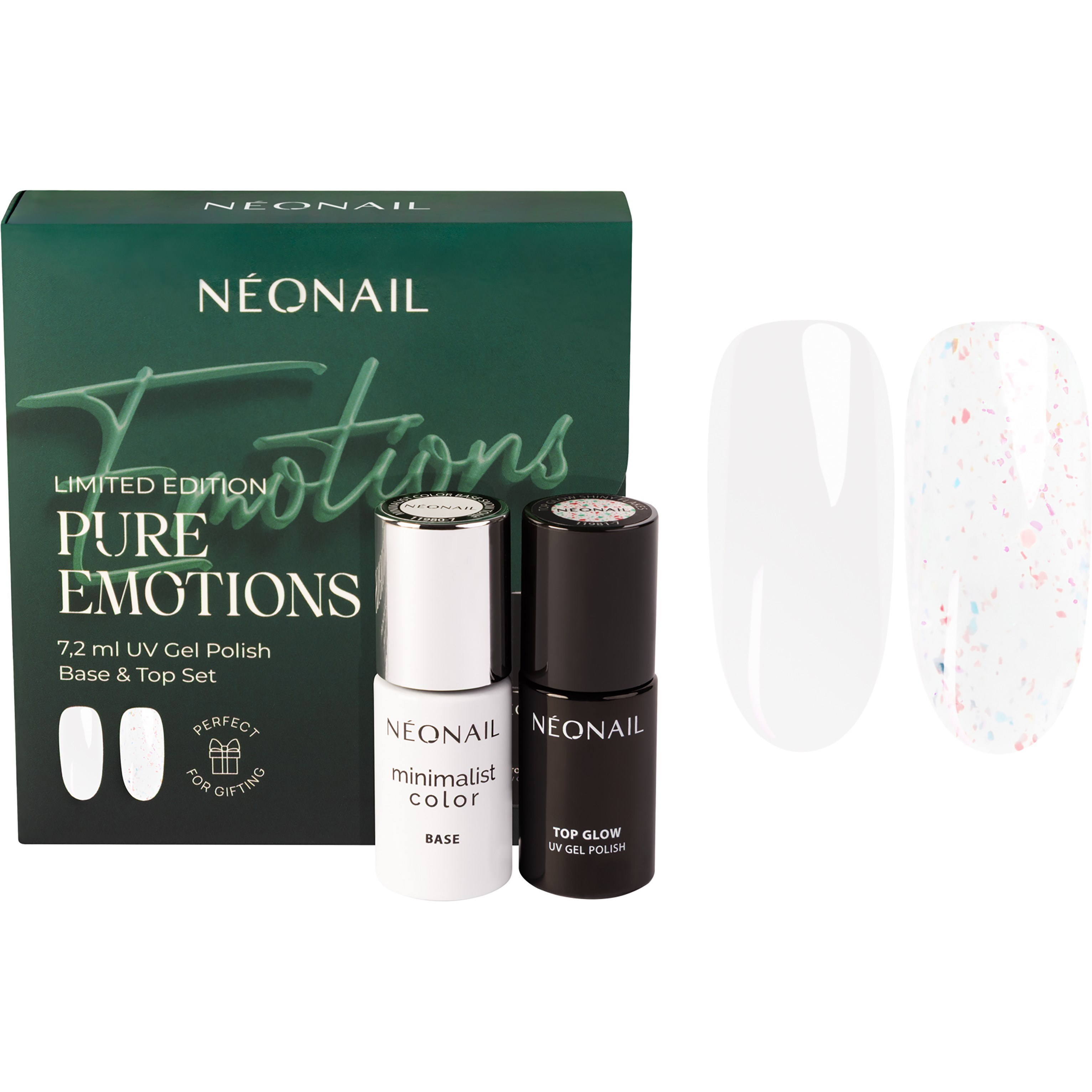 NEONAIL Pure Emotions UV Gel Base & Top Set
