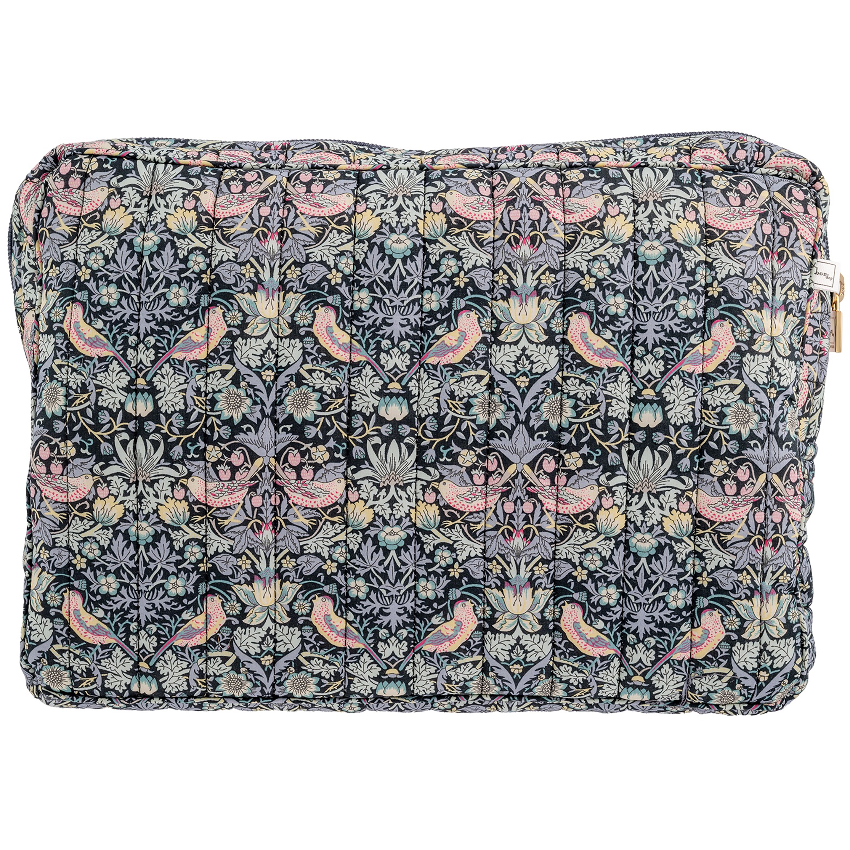 Bon Dep Pouch Big Mw Liberty Strawberry Thief Black