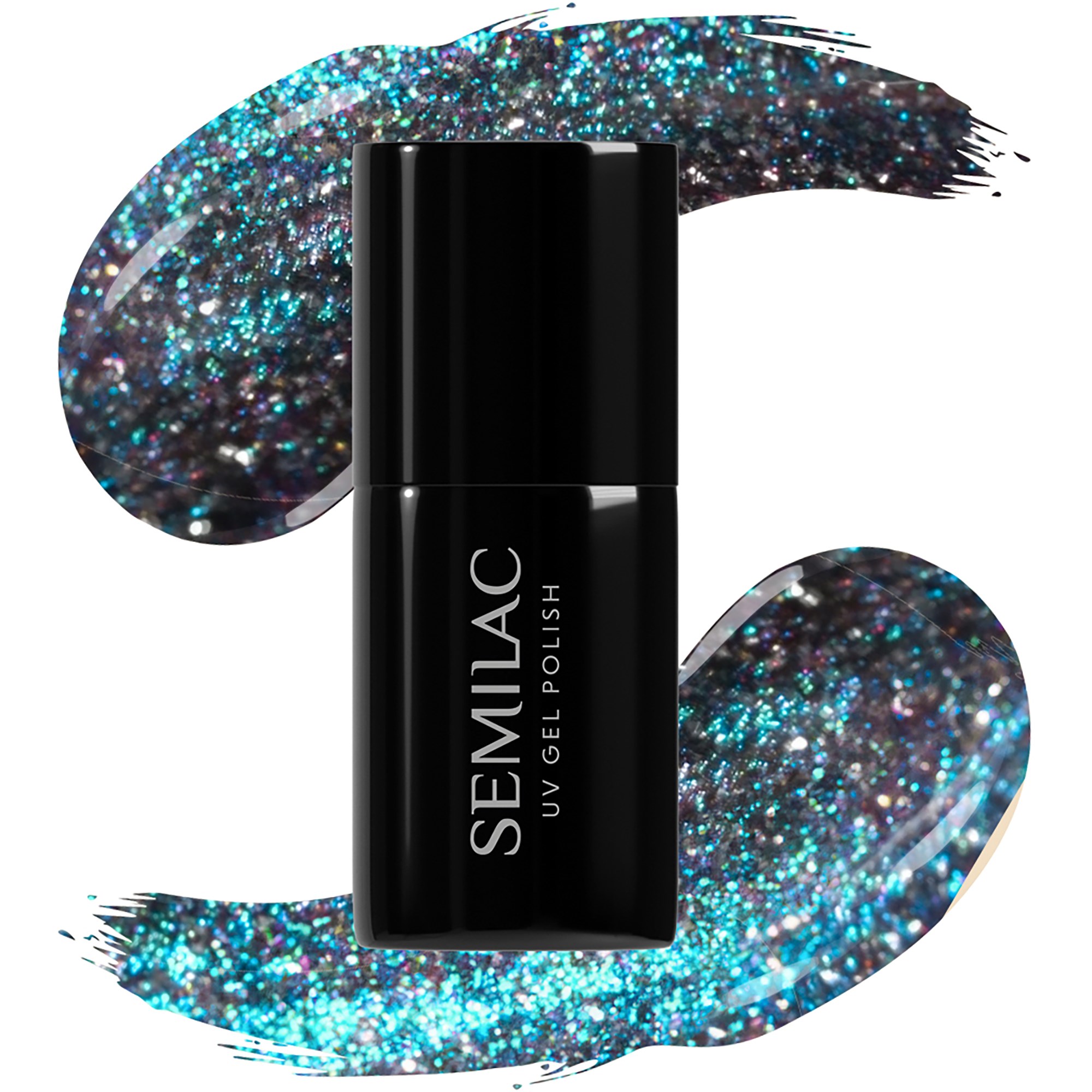 SEMILAC UV Gel Polish 828 Grey Holo