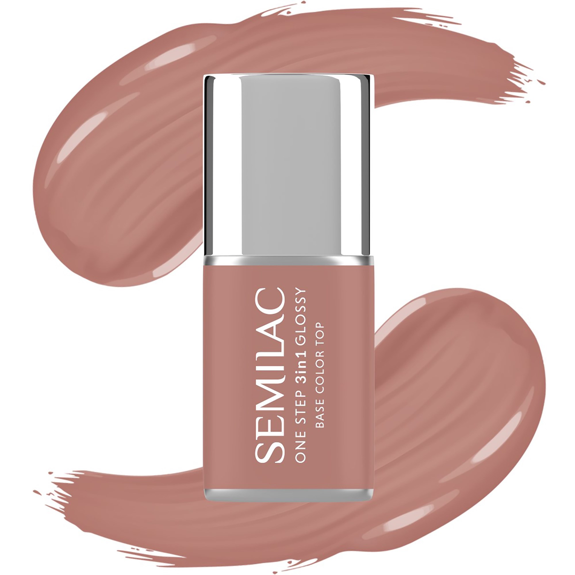 SEMILAC UV Gel Polish One Step 3in1 Glossy S235 Peach Beige