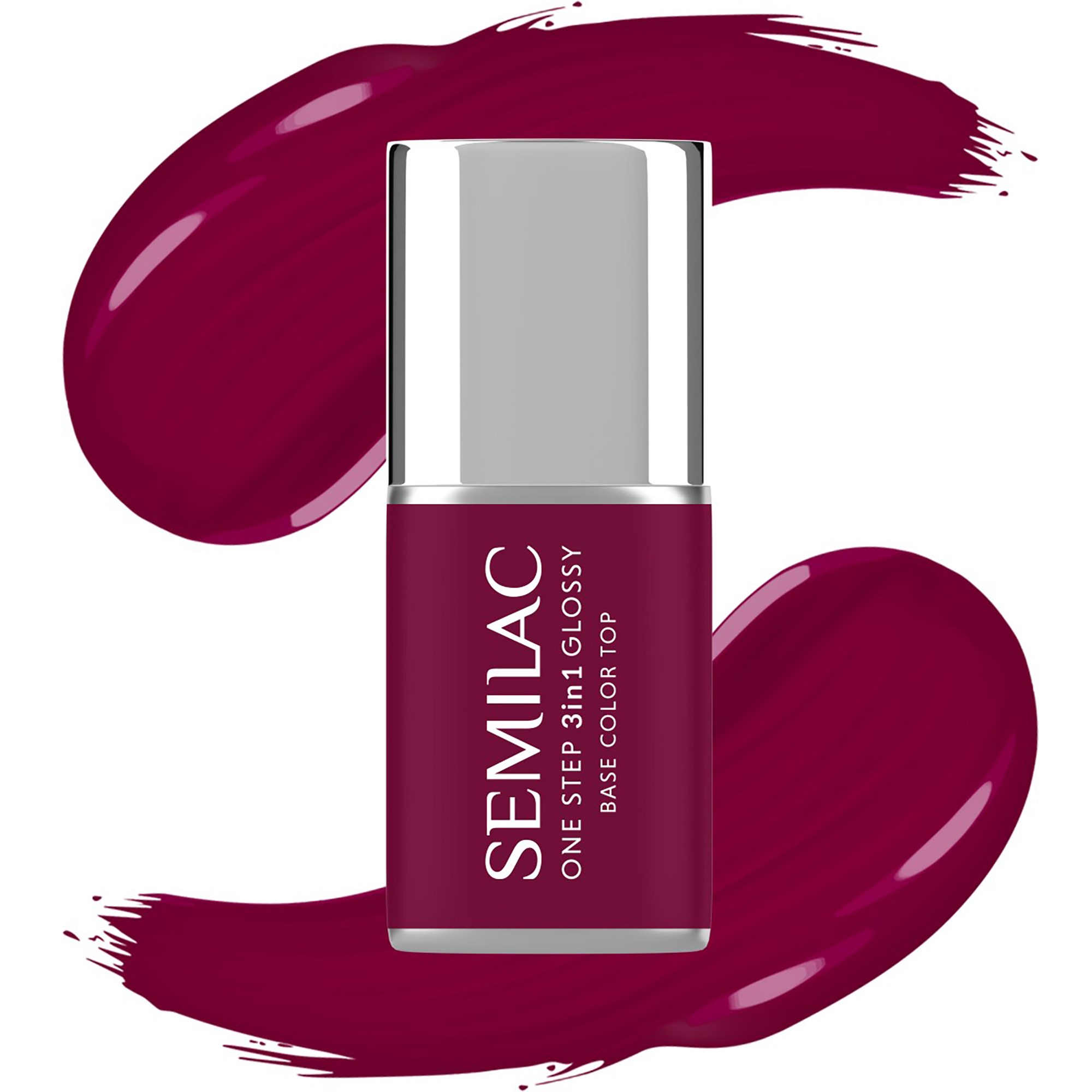 SEMILAC UV Gel Polish One Step 3in1 Glossy S775 Plum Wine