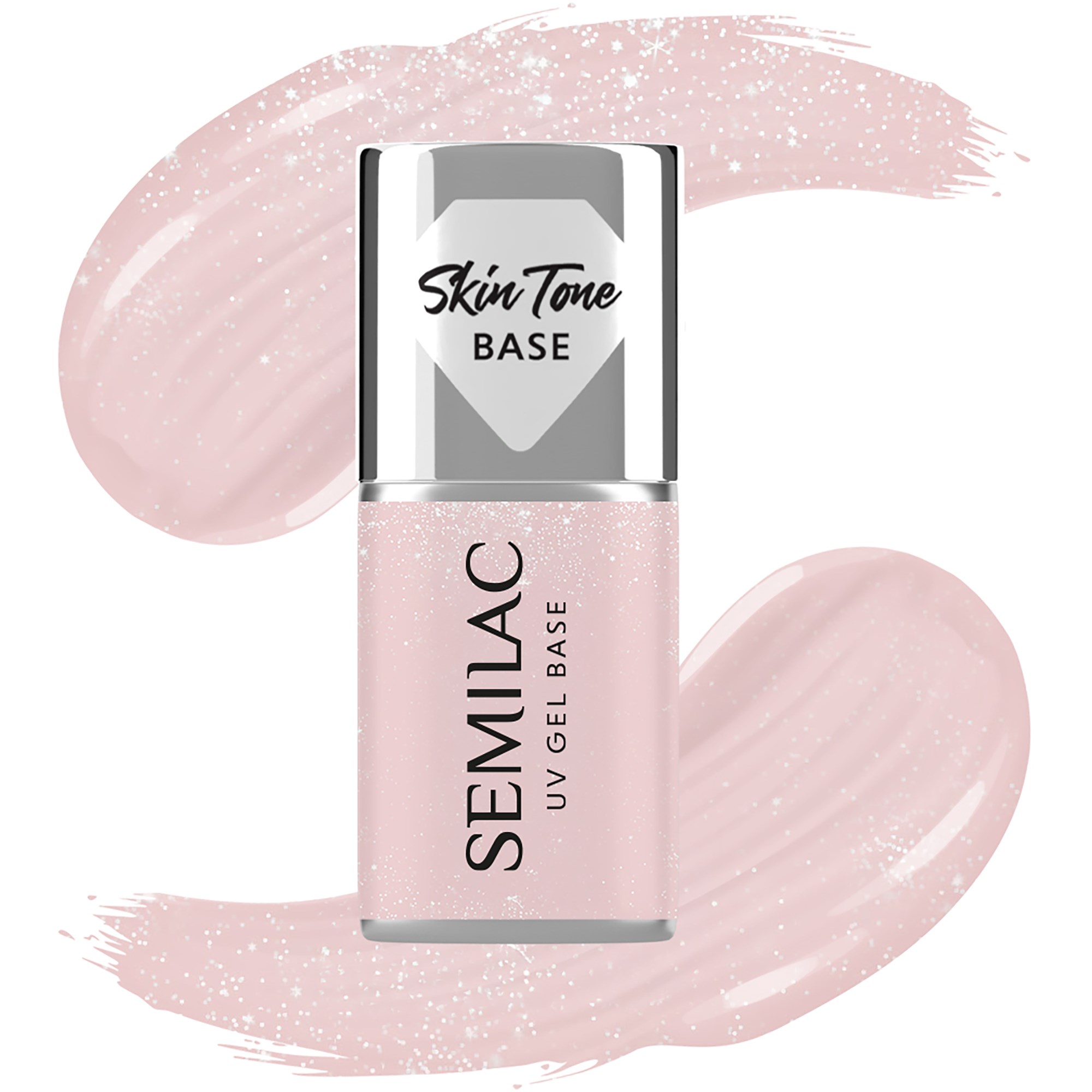 SEMILAC Skin Tone Cover Base Glitter Beige