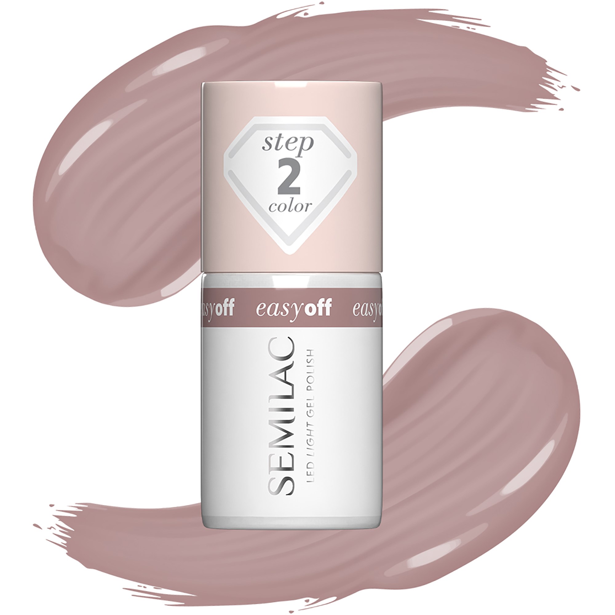 SEMILAC Easy Off LED Light Gel Polish Mocha Cream