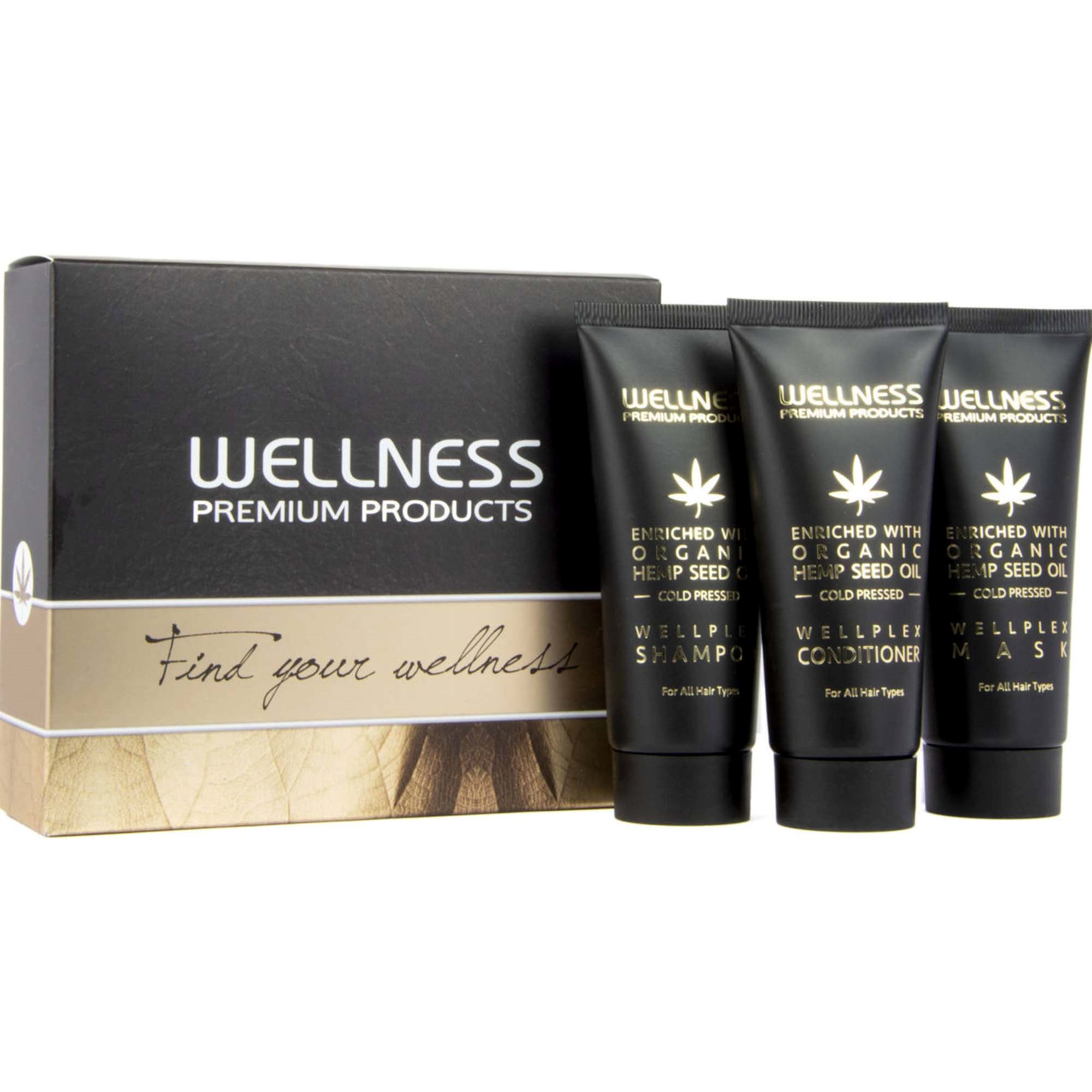 Wellness Premium Products Wellplex Mini Kit (Shampoo 50 ml, Condi