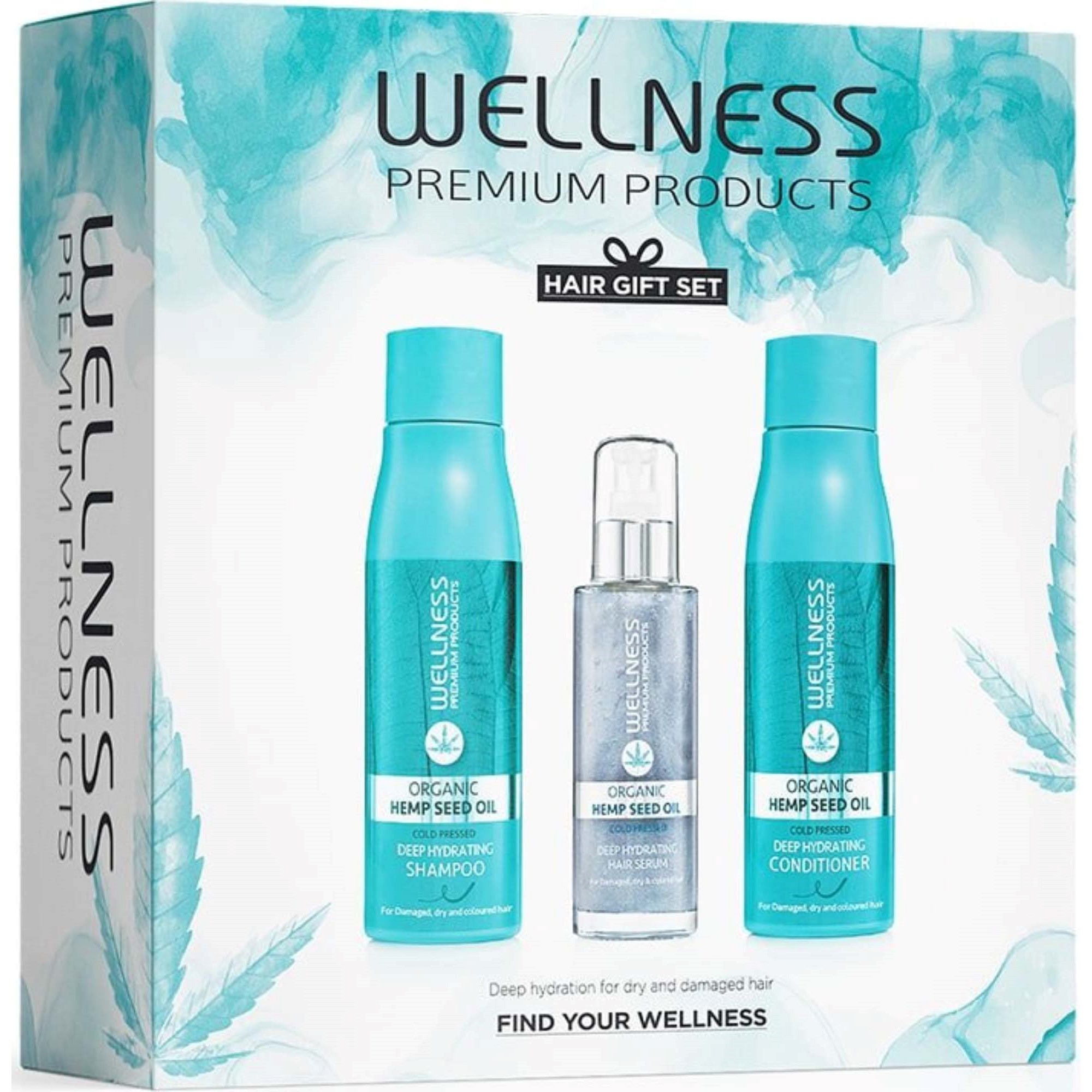 Wellness Premium Products Deep Hydrating Set (Shampoo 500 ml, Con