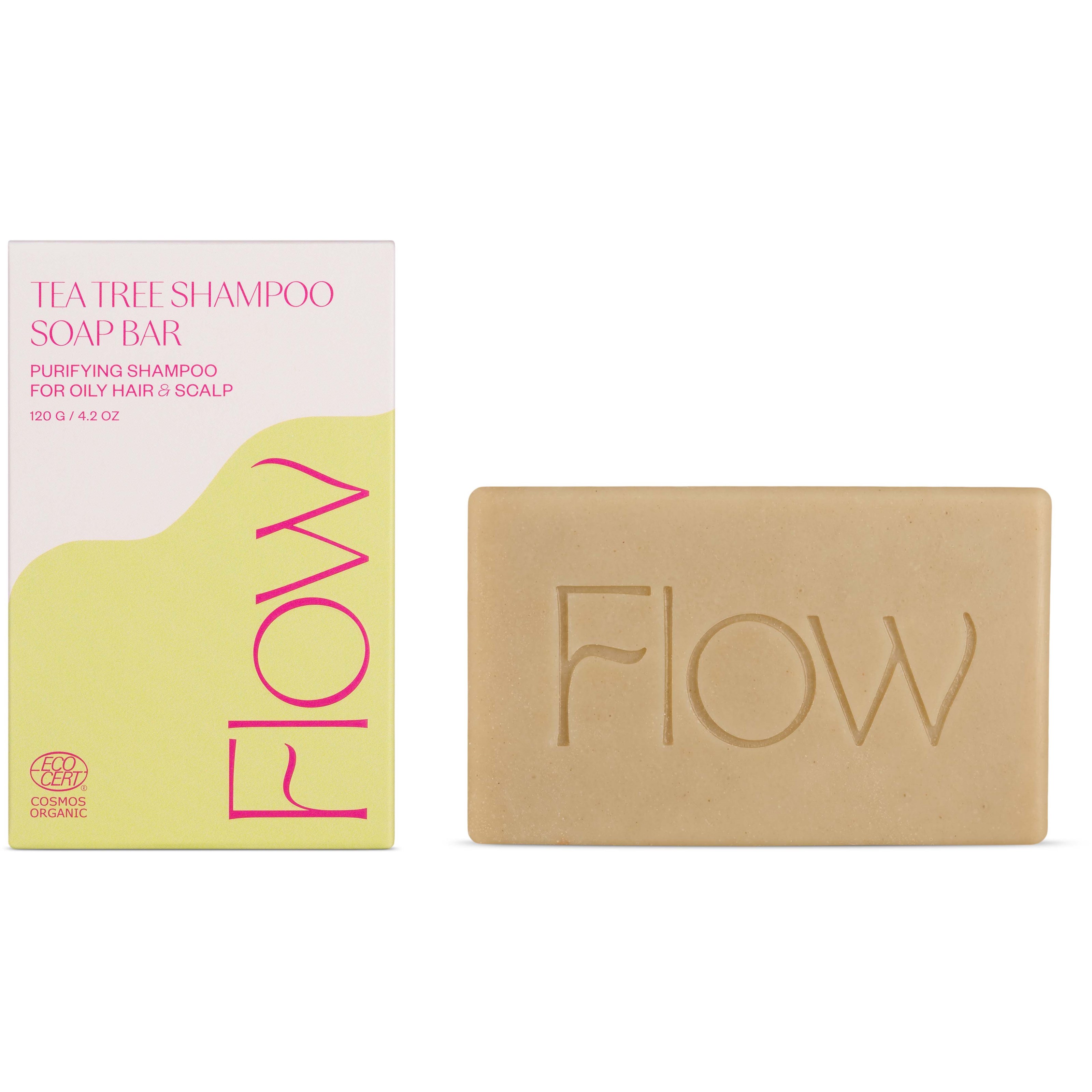 Flow Cosmetics Tea Tree Shampoo Soap Bar 120 g