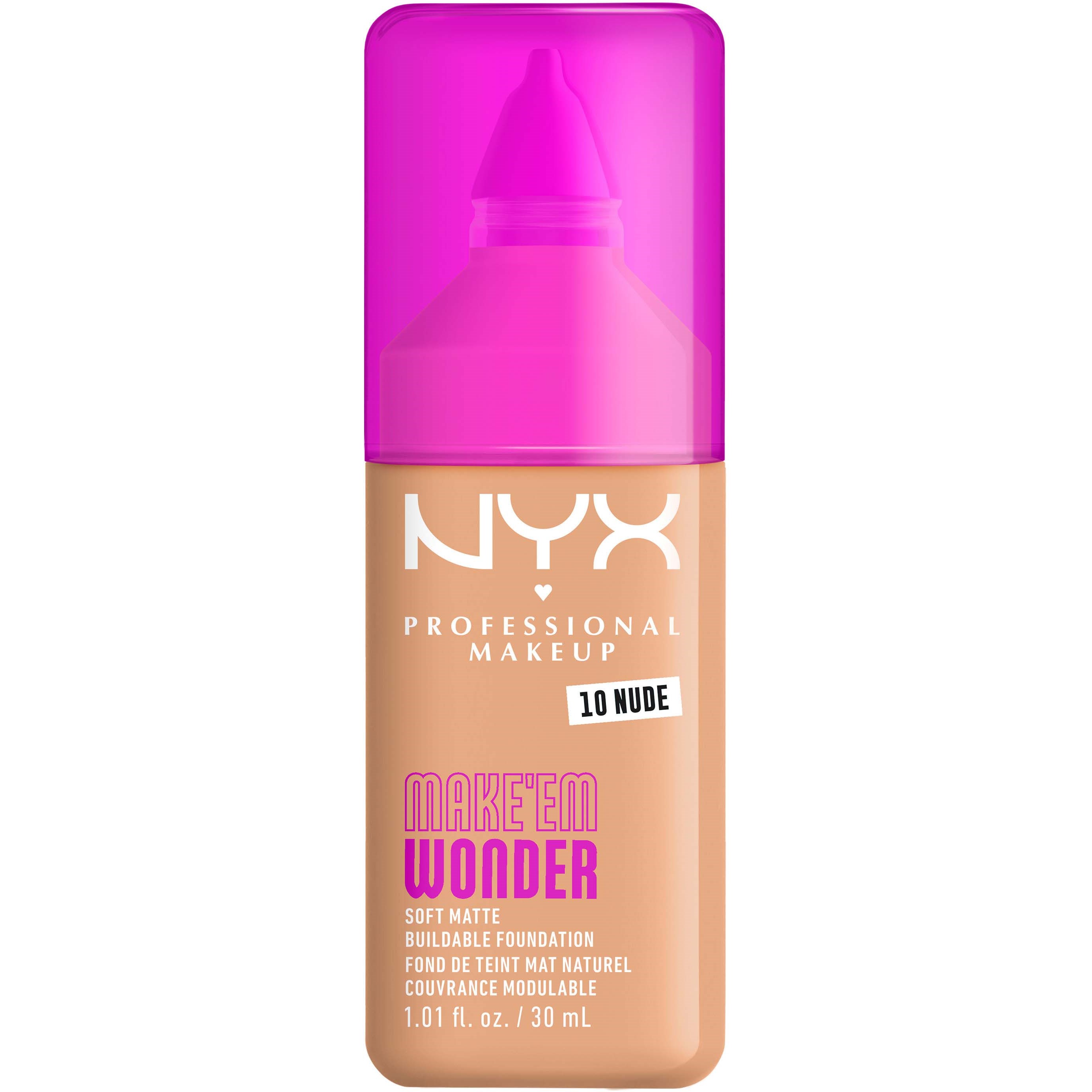 NYX PROFESSIONAL MAKEUP Make Em Wonder Foundation 10 Nude
