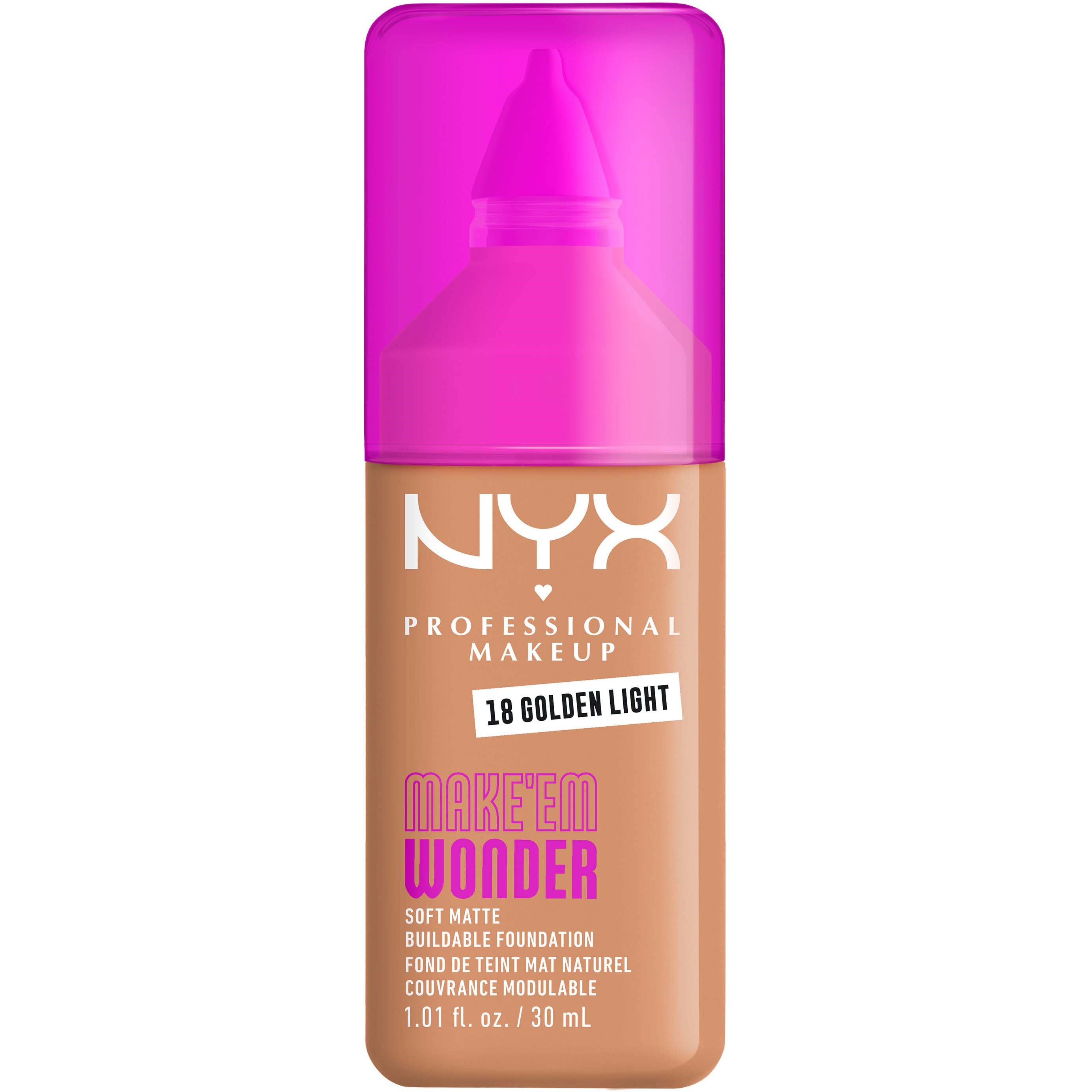NYX PROFESSIONAL MAKEUP Make Em Wonder Foundation 18 Golden Light