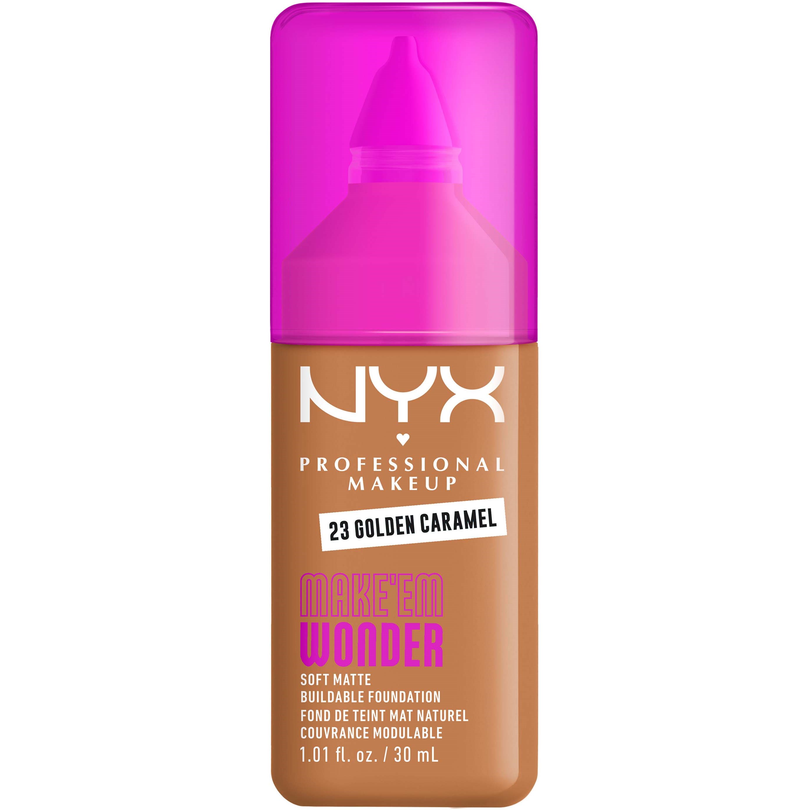NYX PROFESSIONAL MAKEUP Make Em Wonder Foundation 23 Golden Caram