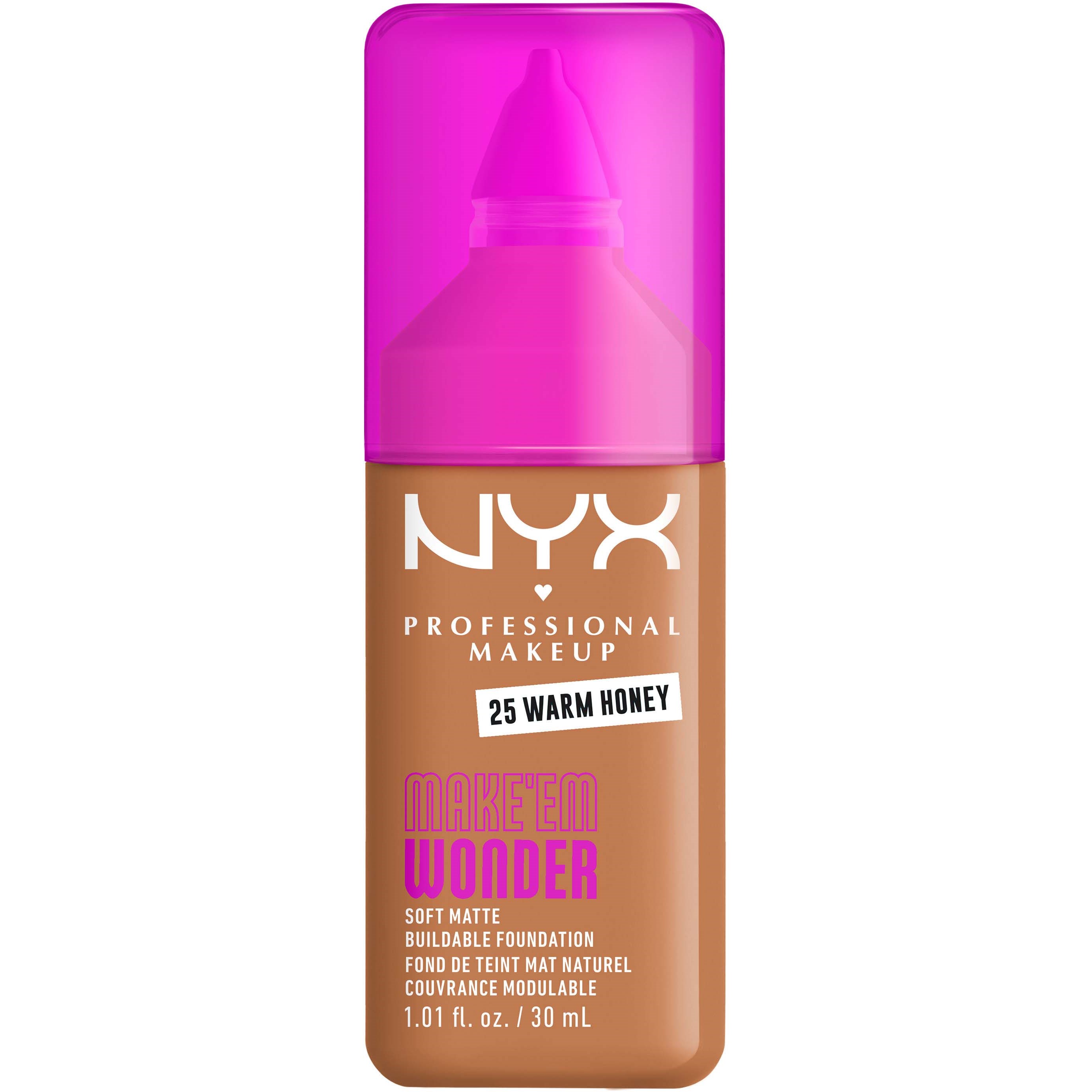 NYX PROFESSIONAL MAKEUP Make Em Wonder Foundation 25 Warm Honey