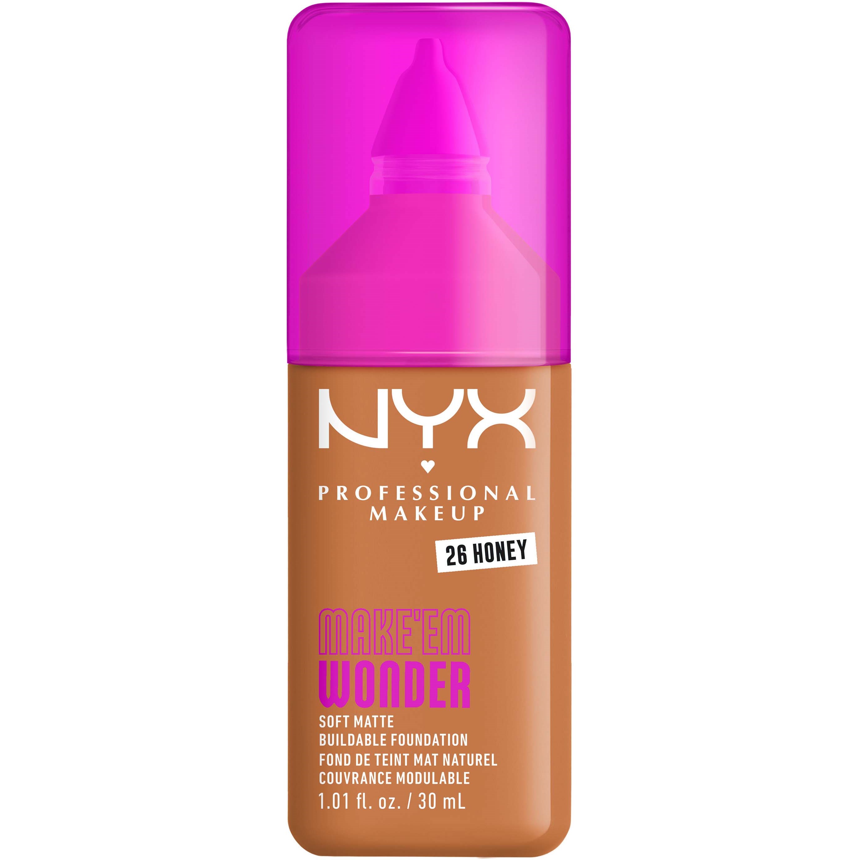 NYX PROFESSIONAL MAKEUP Make Em Wonder Foundation 26 Honey
