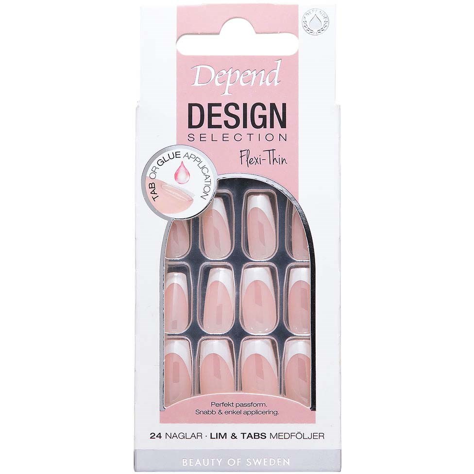 Depend Design Selection French White Chrome Short Coffin nord