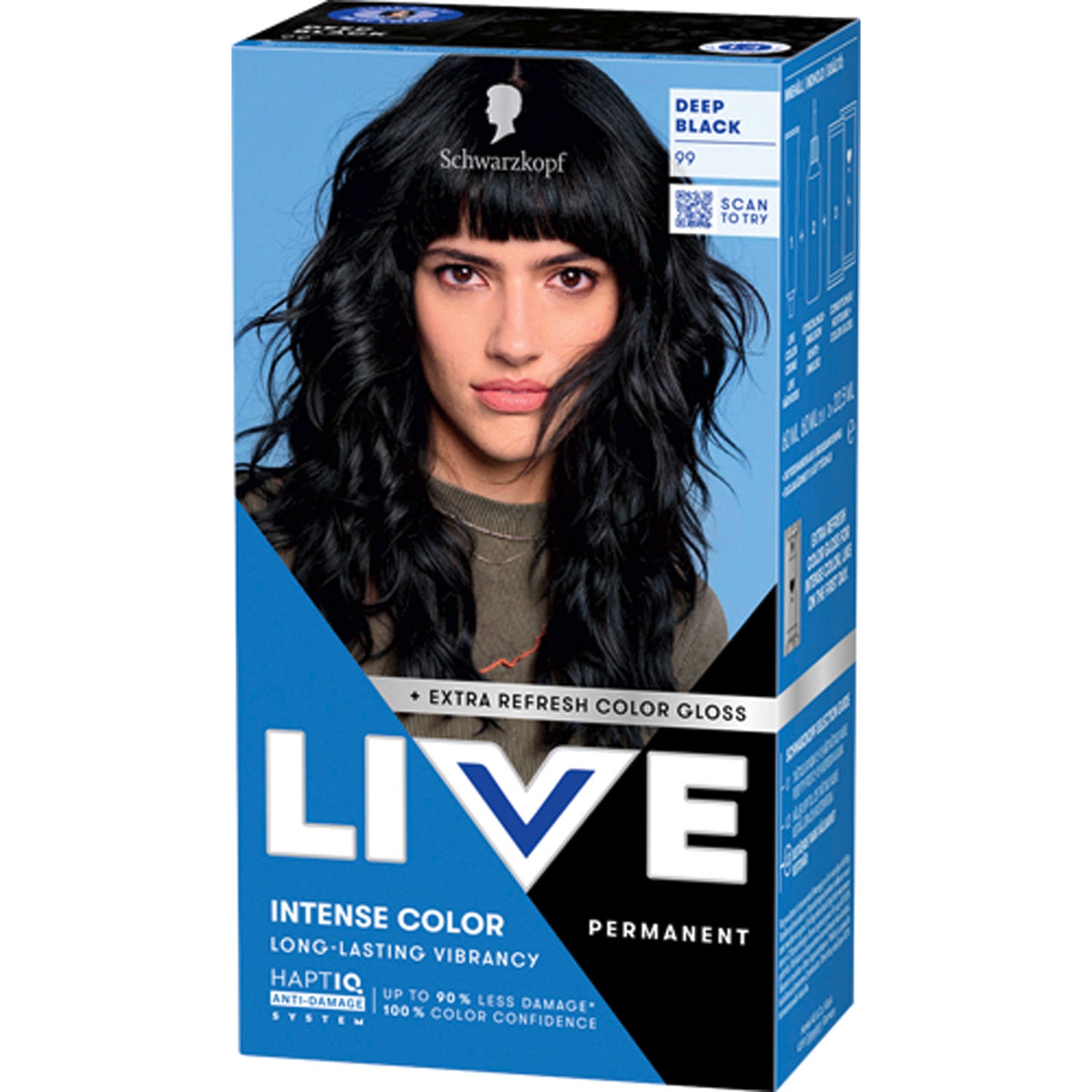 Schwarzkopf Live Intense Color 99 Deep Black - 1 pcs