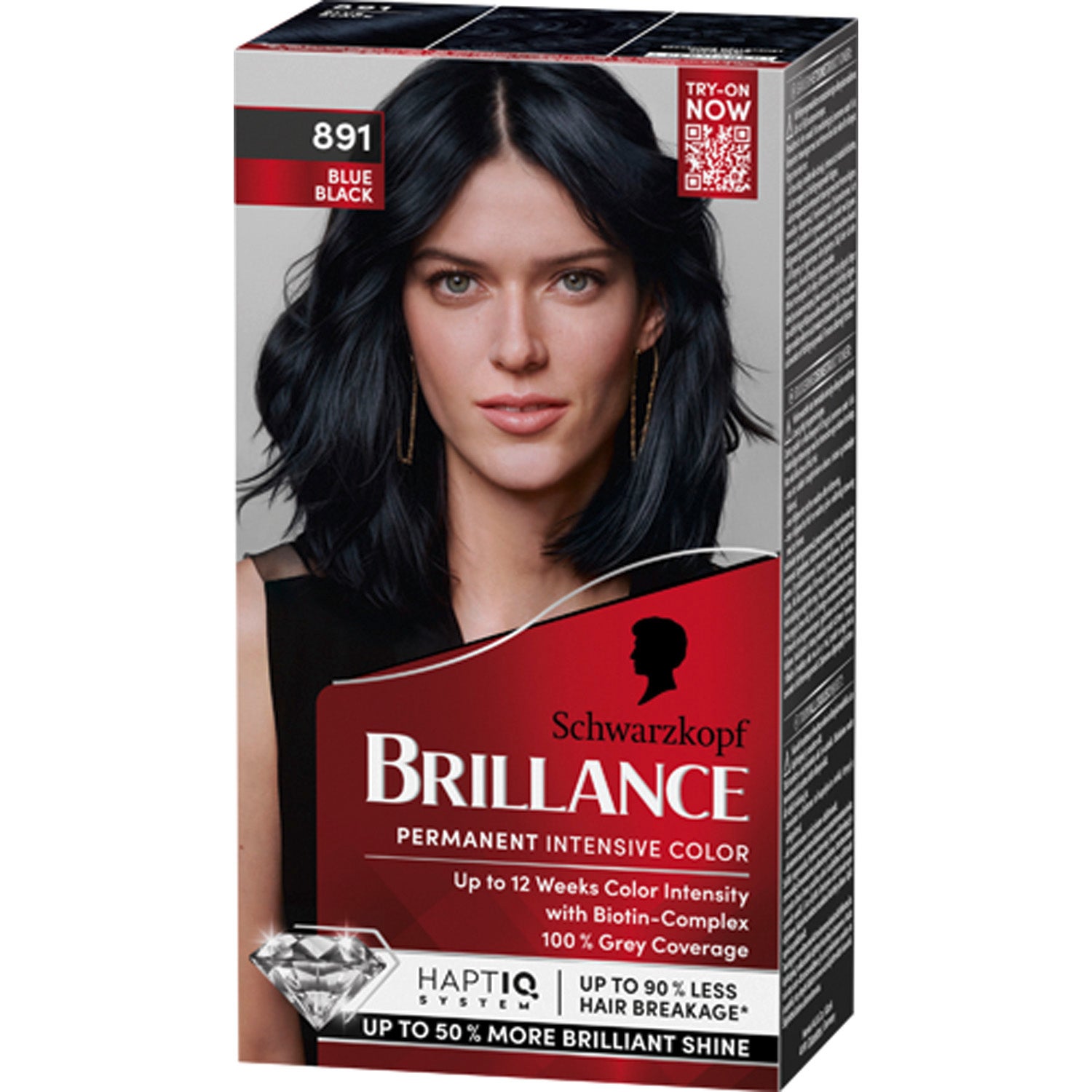 Schwarzkopf Brillance 891 Blåsvart - 1 pcs