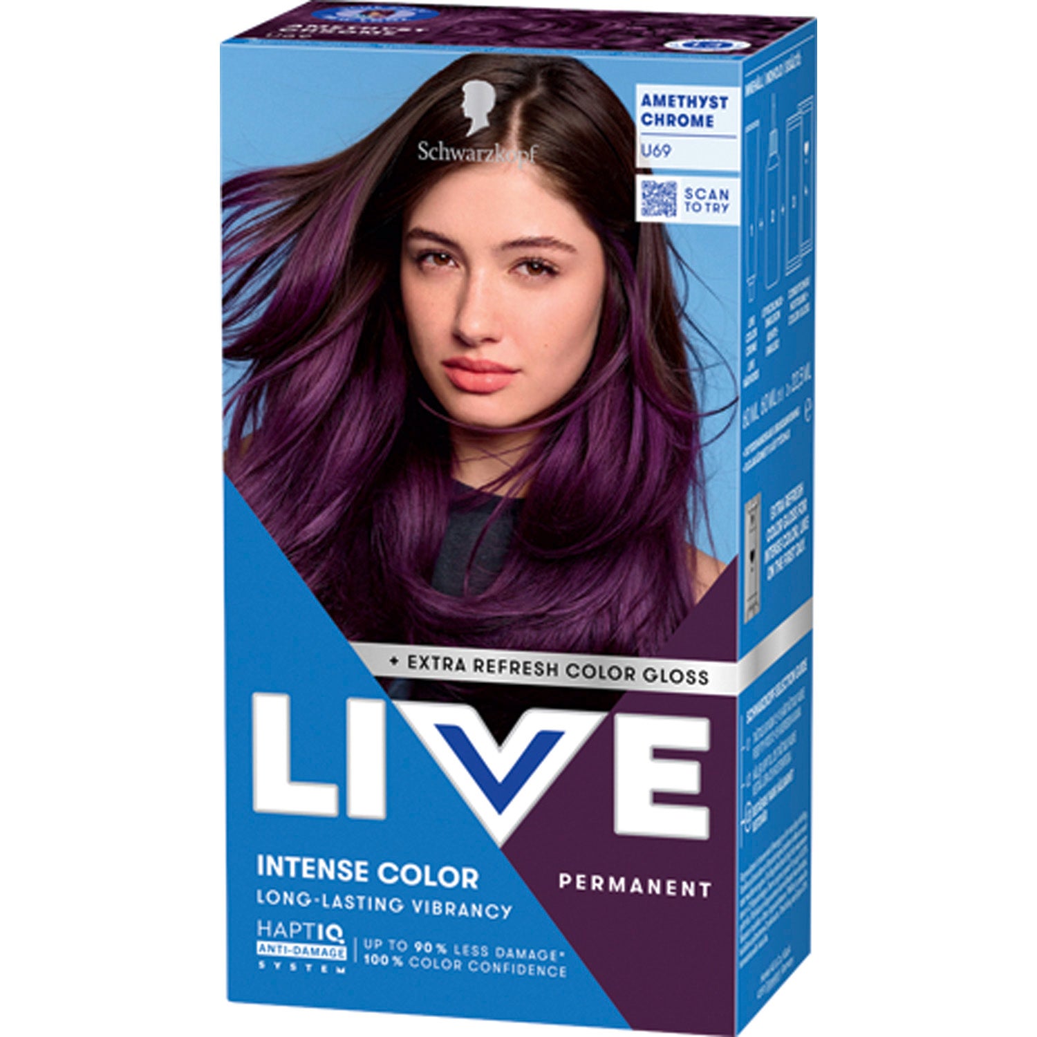 Schwarzkopf Live Intense Color U69 Amethyst Chrome - 142 ml