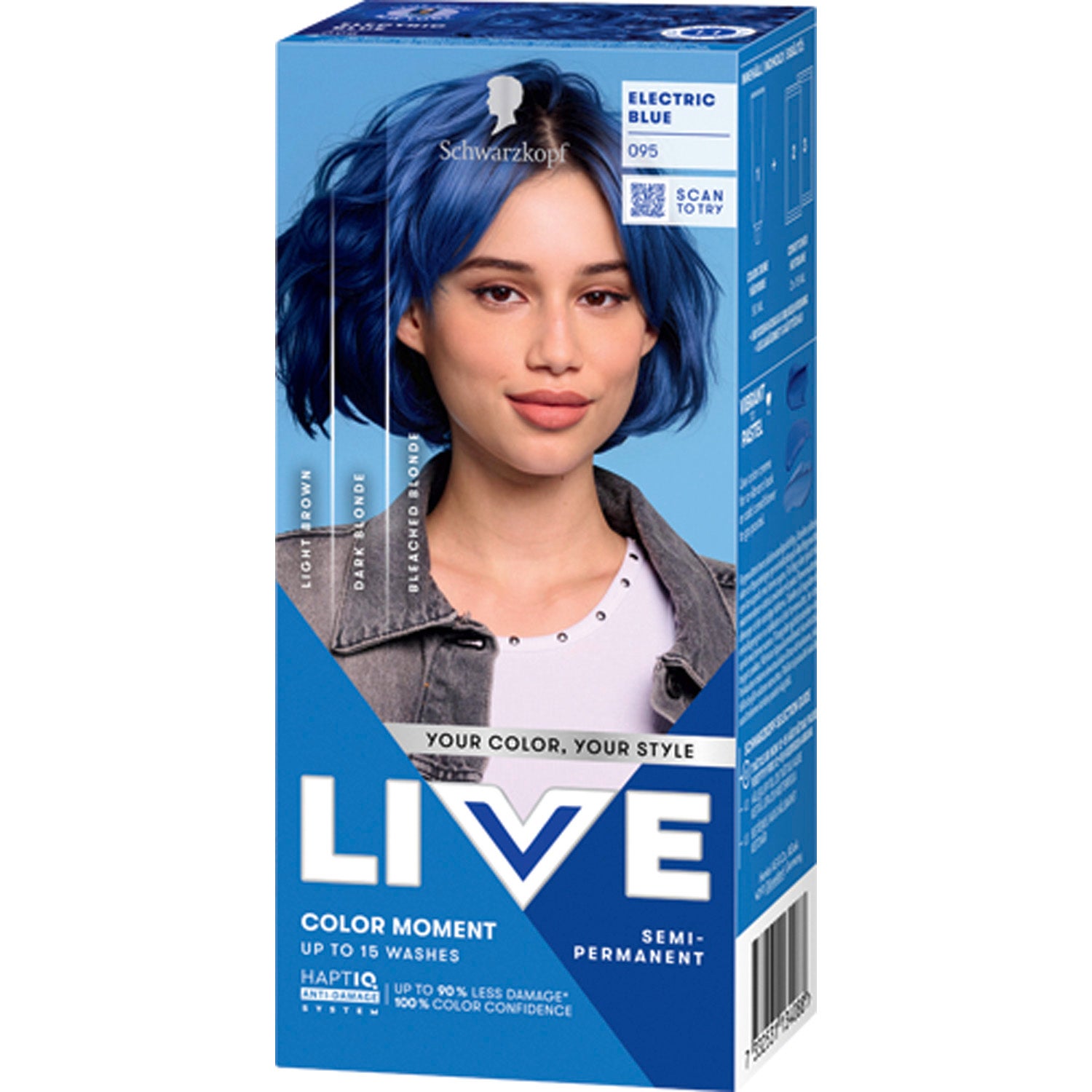 Schwarzkopf Live Color Moment 95 Electric Blue Semi-permanent - 1 pcs